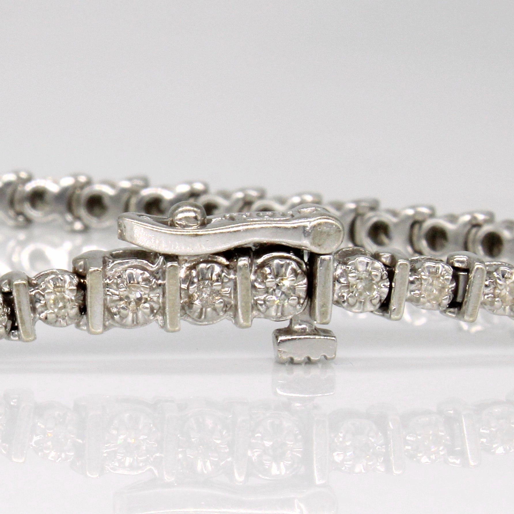 Illusion Set Diamond tennis Bracelet | 0.50ctw | 7" |