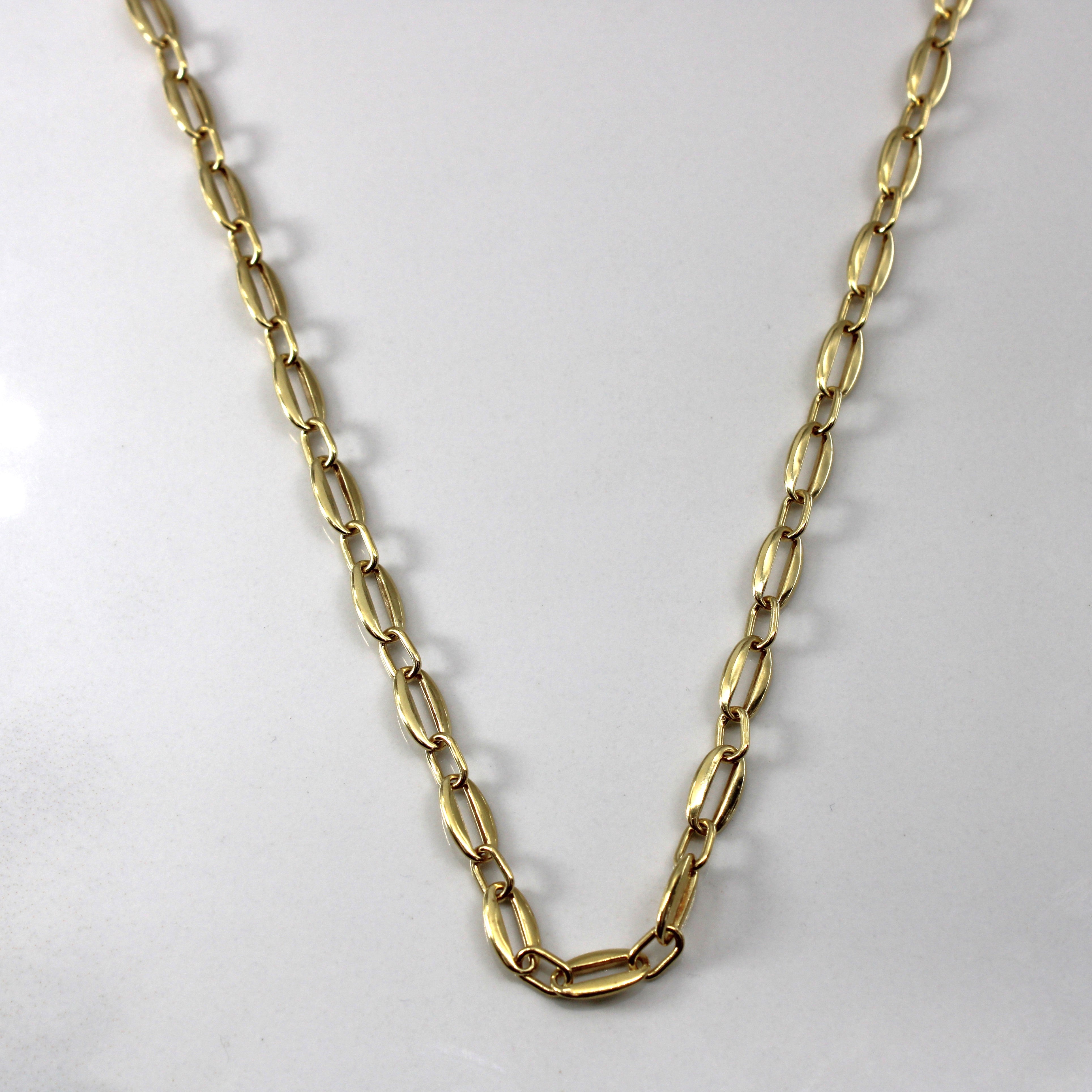 18k Yellow Gold Necklace | 18"|