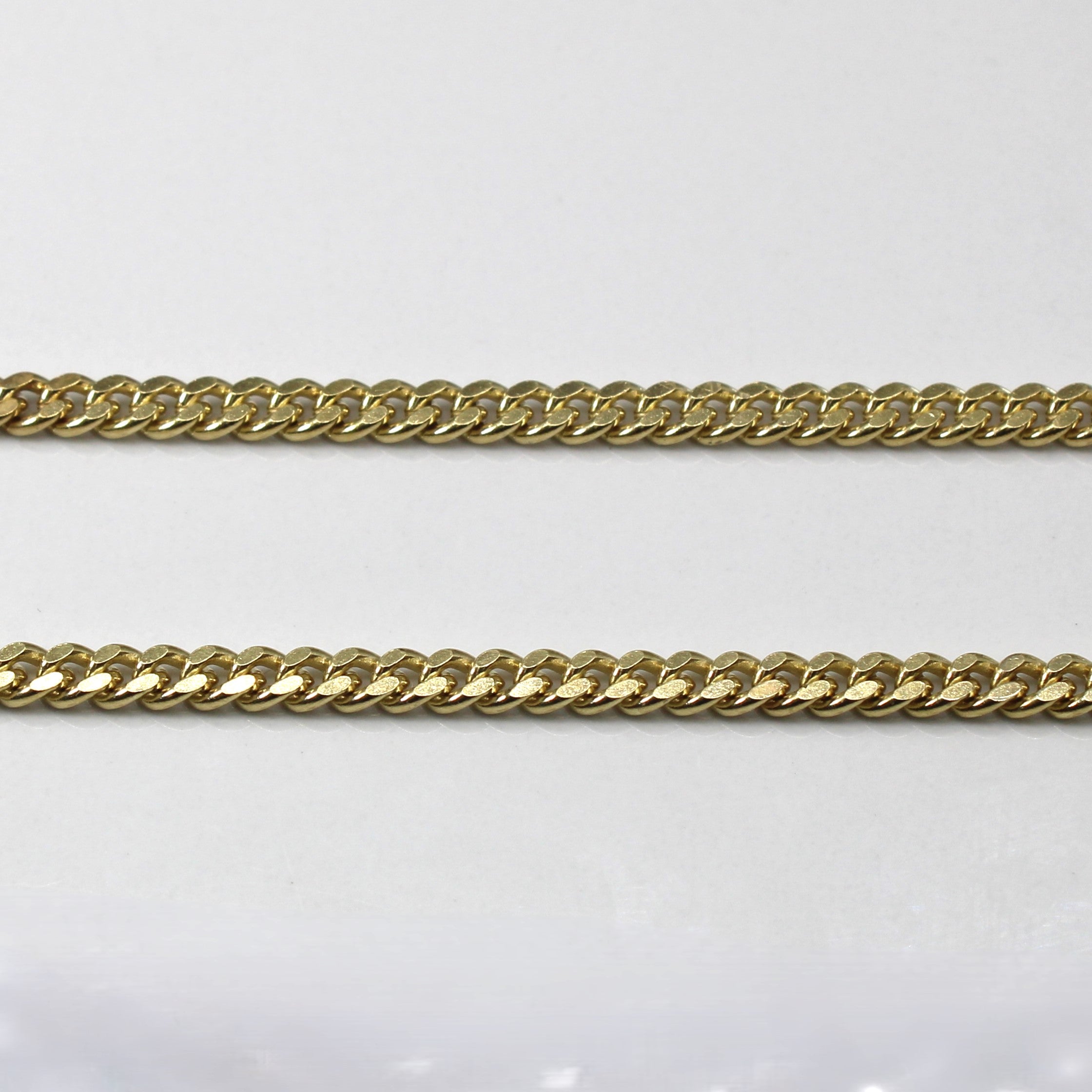 Yellow Gold Curb Link Chain | 14"|