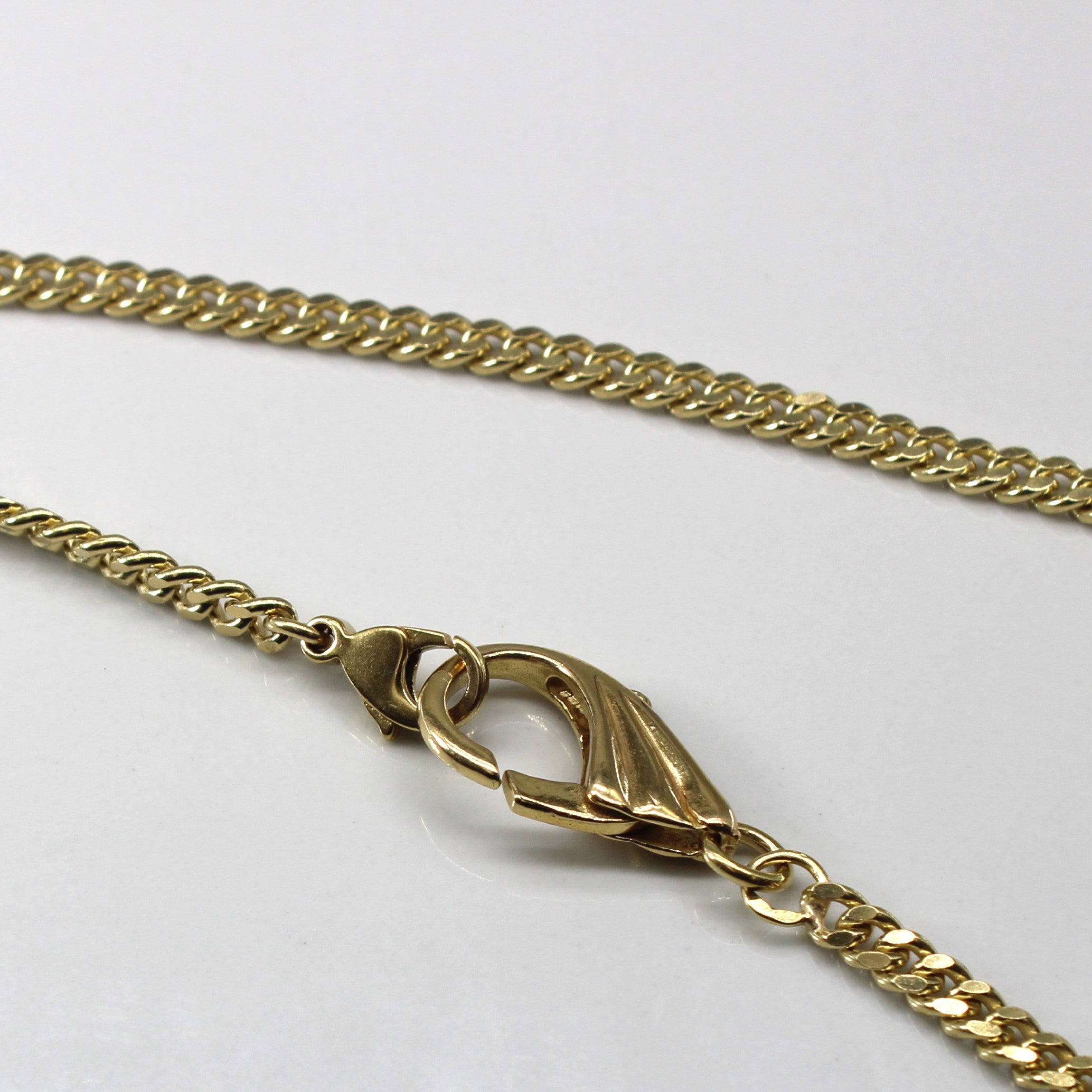 Yellow Gold Curb Link Chain | 14"|