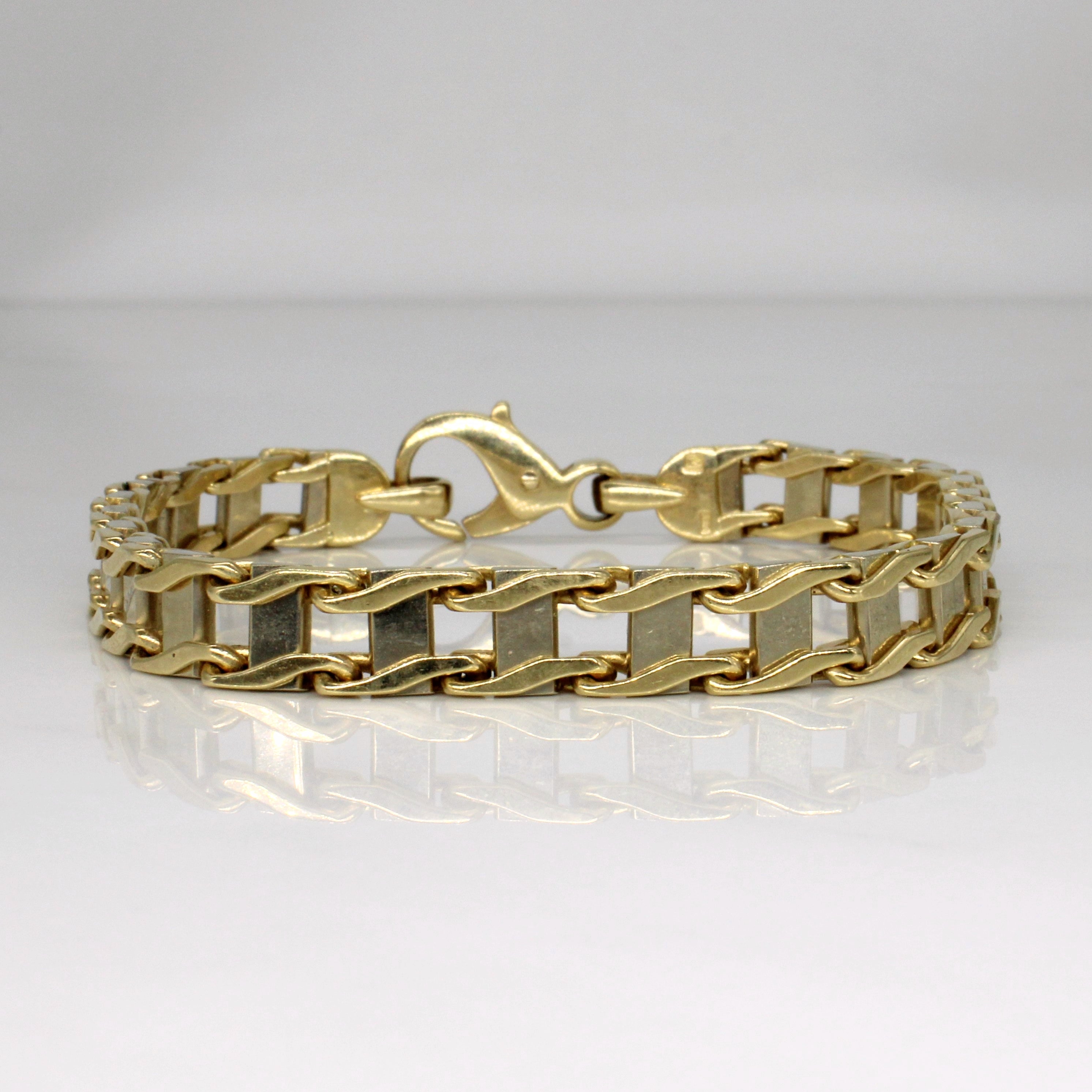 14k Two Tone Gold Bracelet | 8.25" |