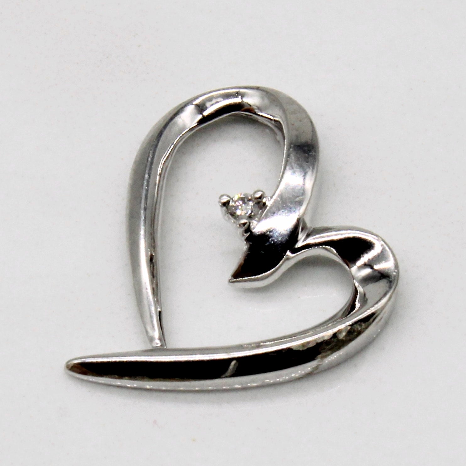 Diamond Heart Pendant | 0.01ct |