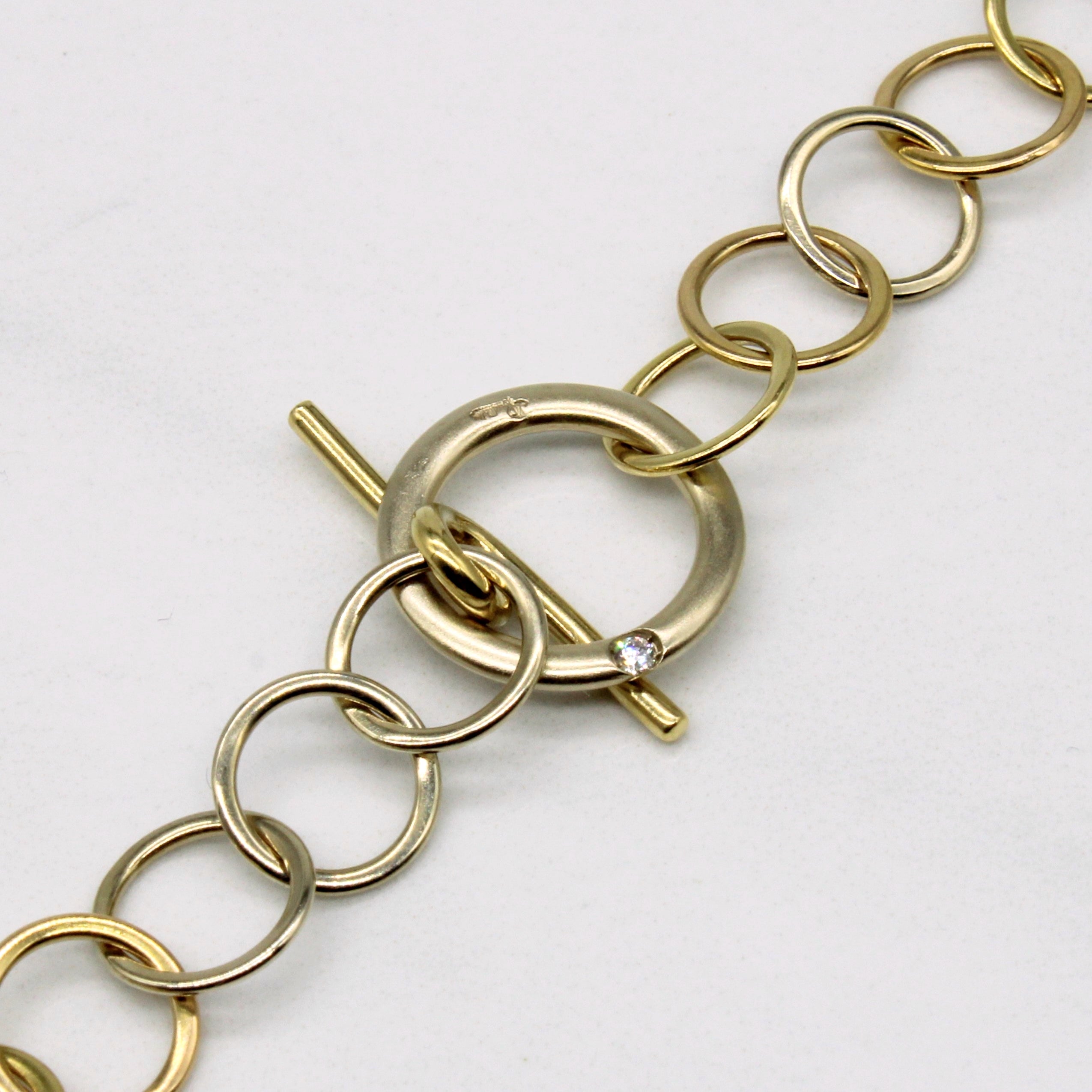 Diamond Clasp Necklace | 0.01ct | 14" |