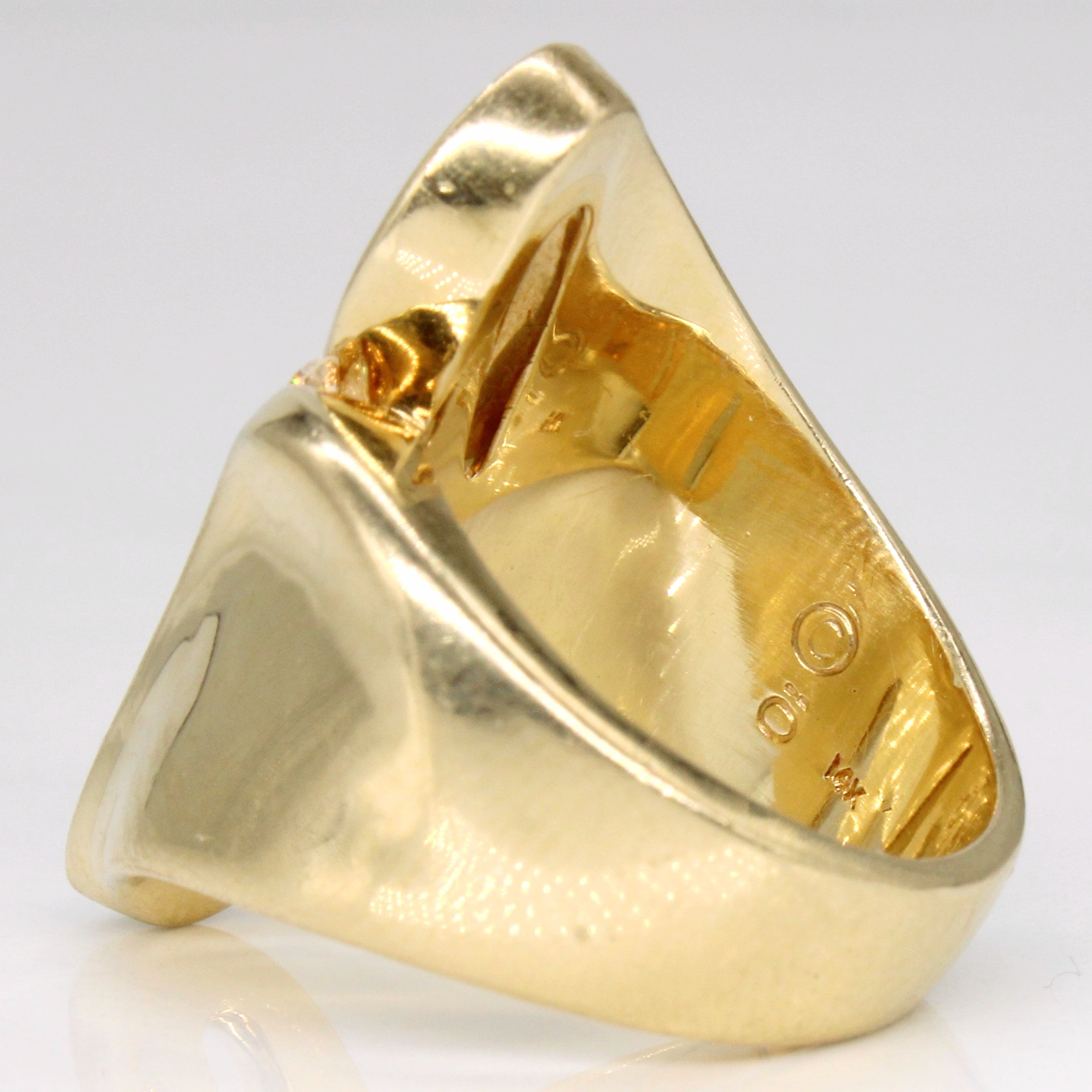 Tension Set Diamond 14k Ring | 0.12ctw | SZ 6 |