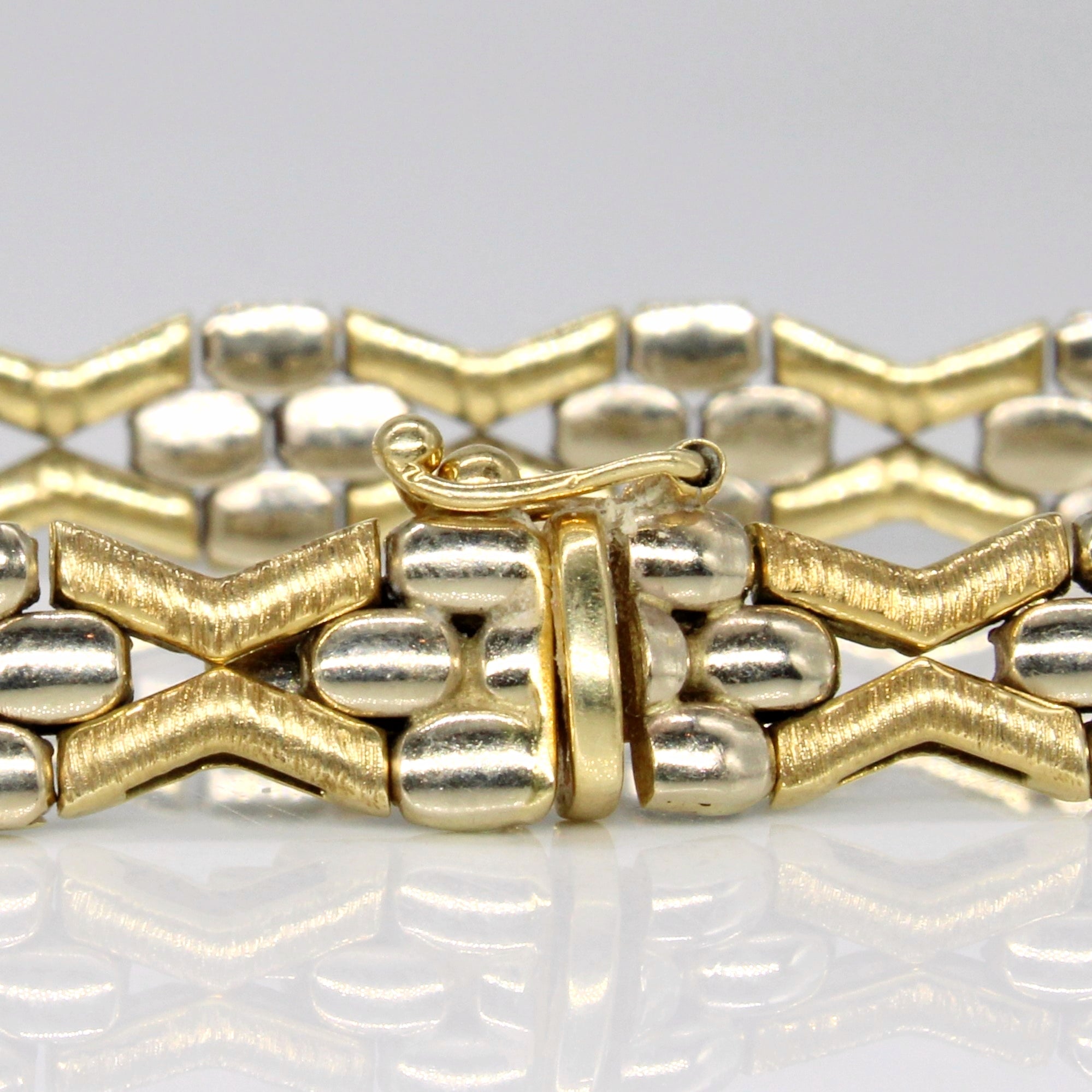 14k Two Tone Gold Bracelet | 7" |