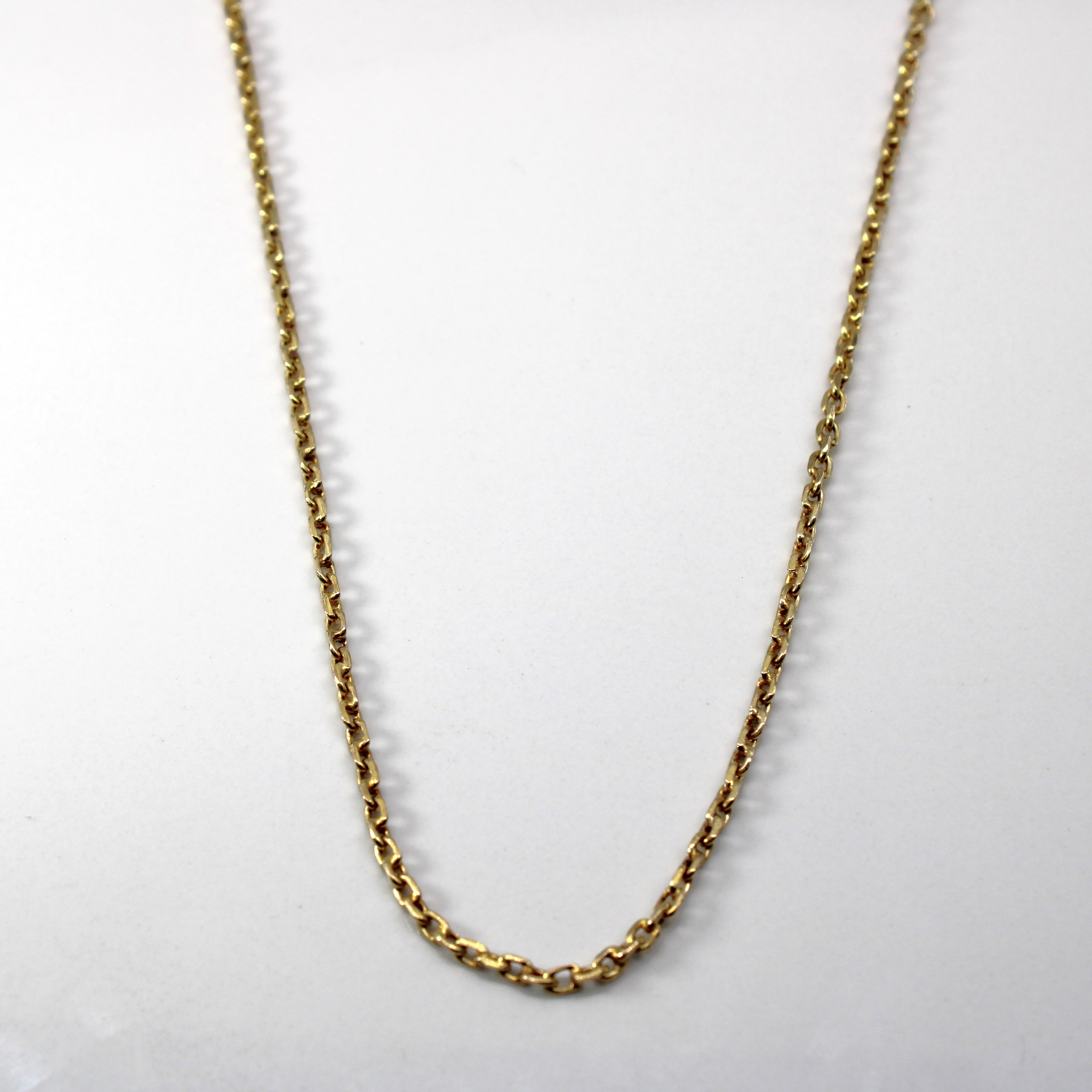 14k Yellow Gold Rolo Link Chain | 24"|