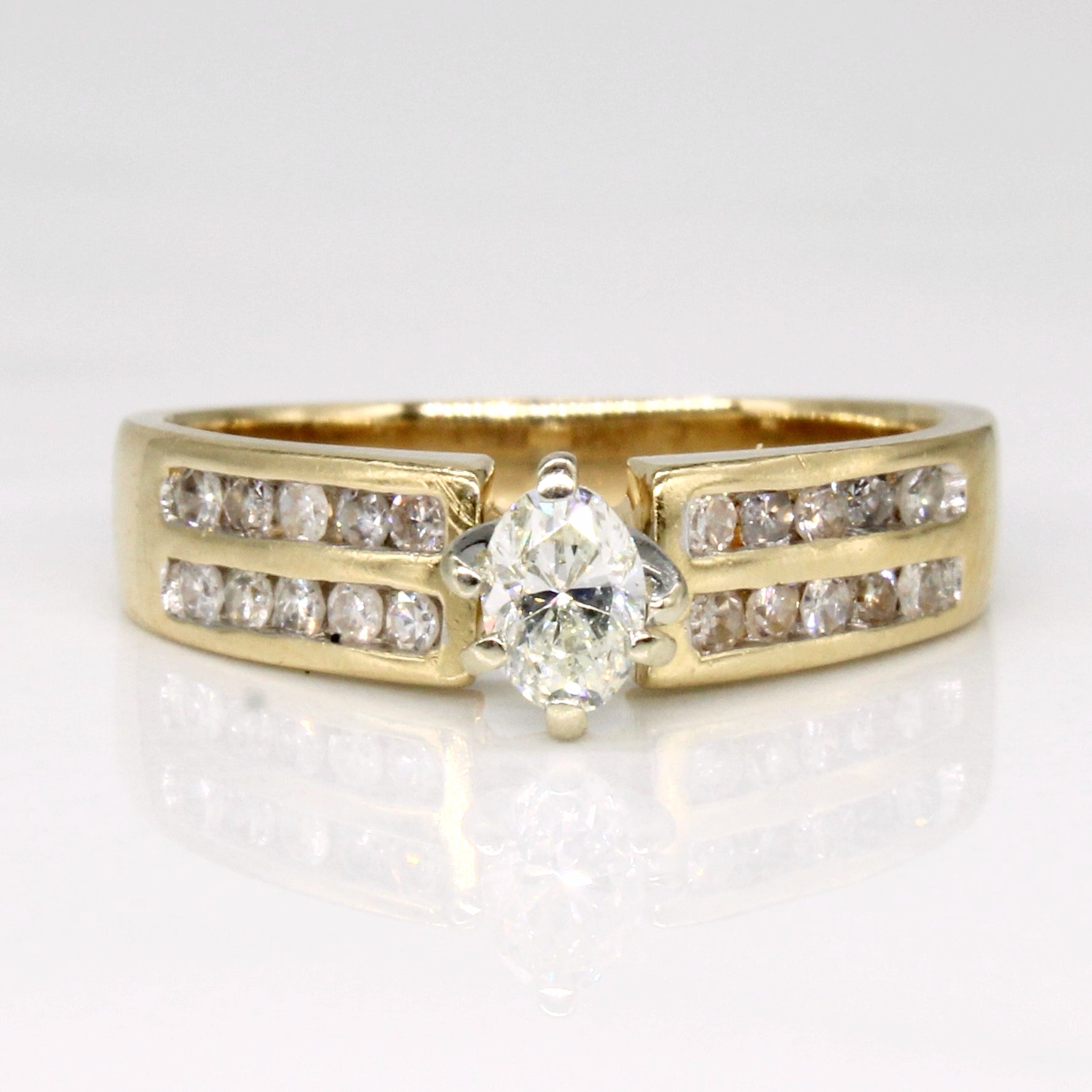 High Set Diamond Engagement Ring | 0.40ctw | SZ 5.75 |