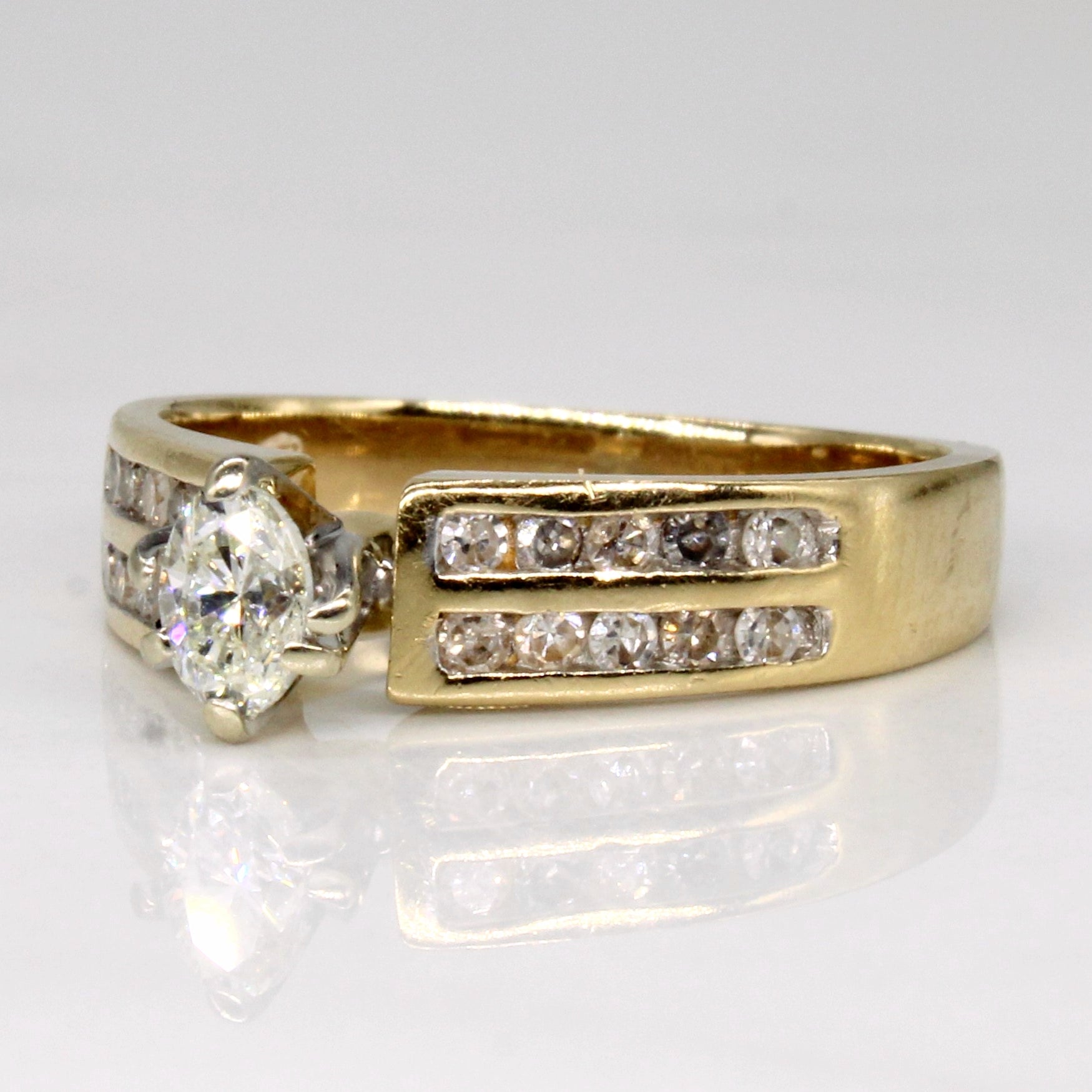 High Set Diamond Engagement Ring | 0.40ctw | SZ 5.75 |