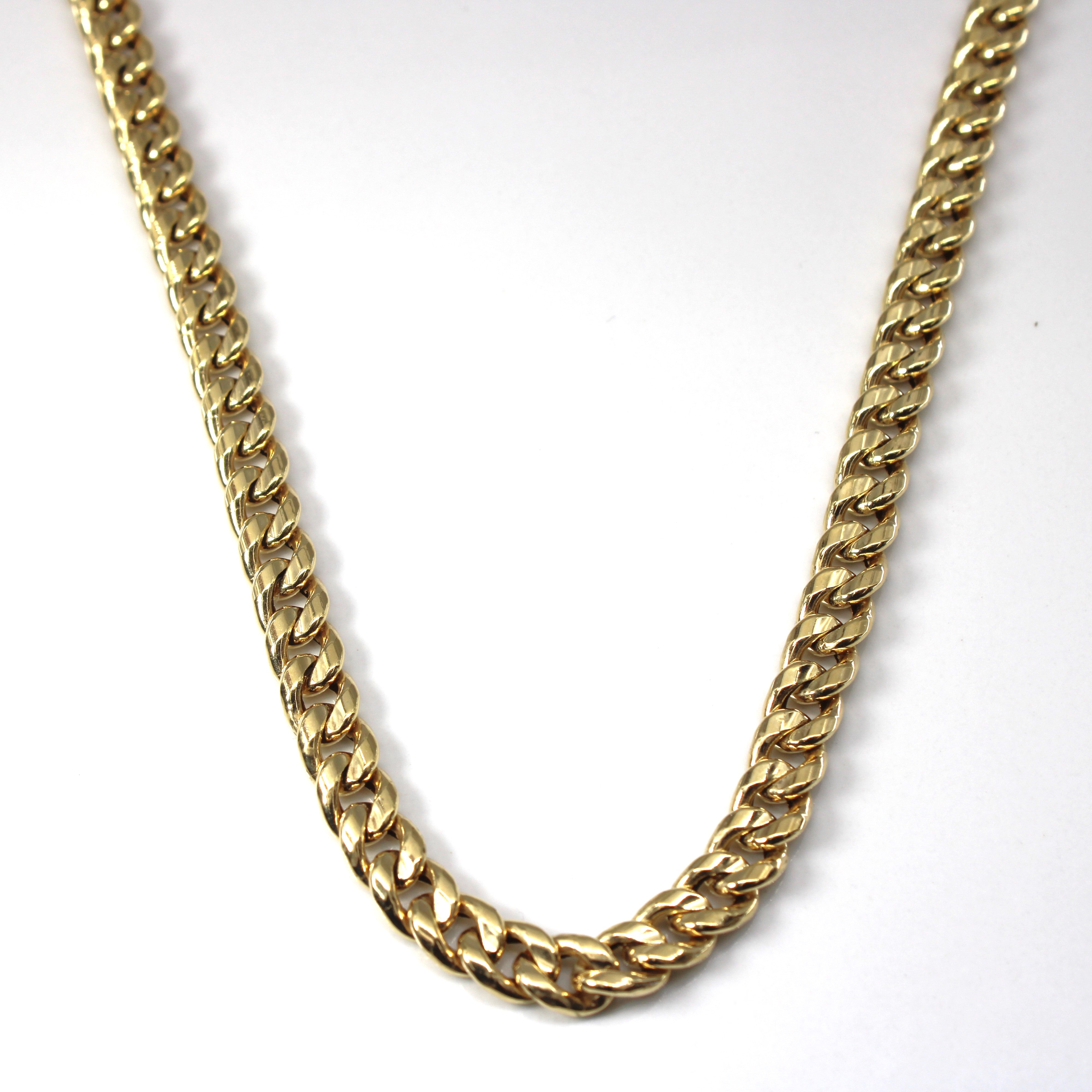 18k Yellow Gold Cuban Link Chain | 17"|