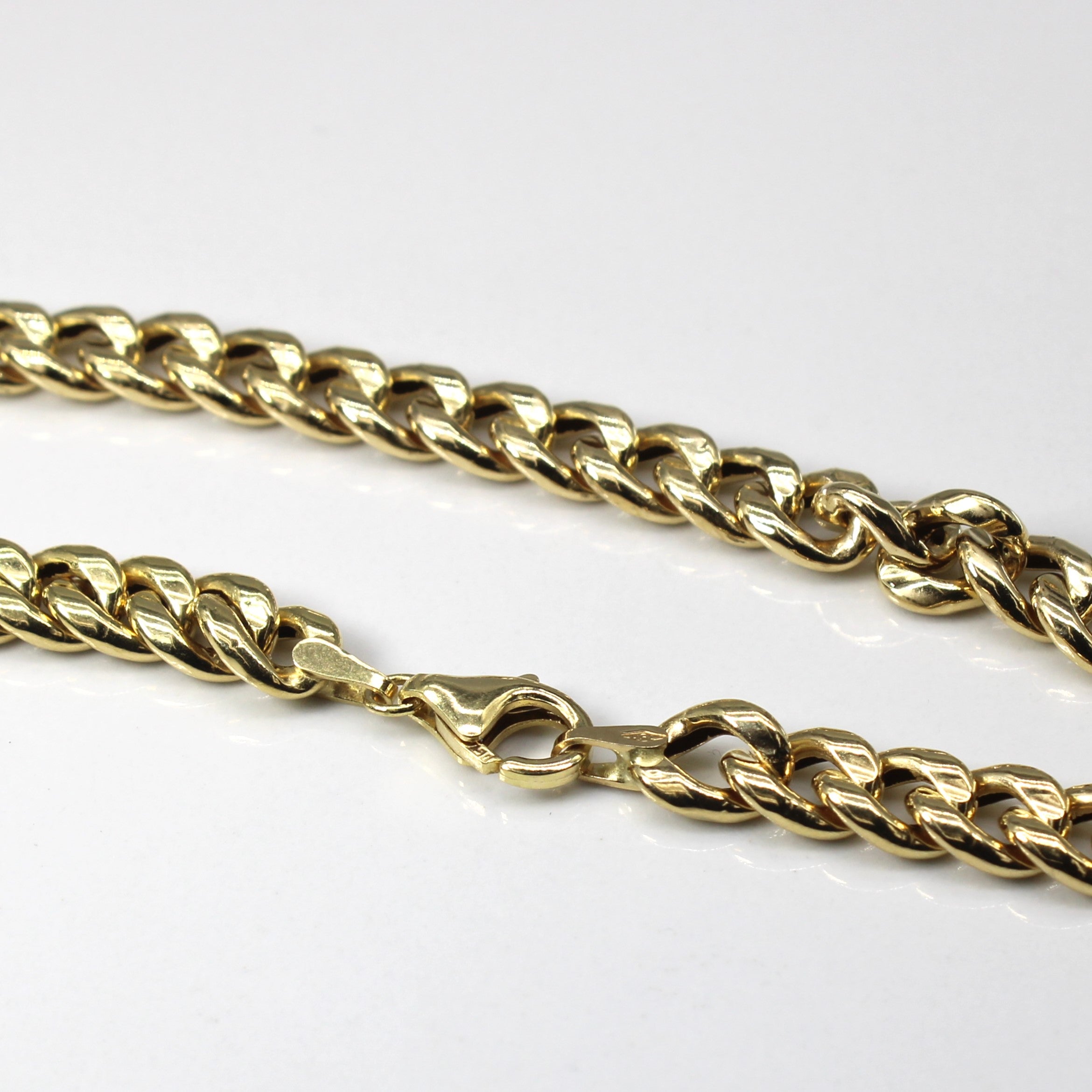 18k Yellow Gold Cuban Link Chain | 17"|