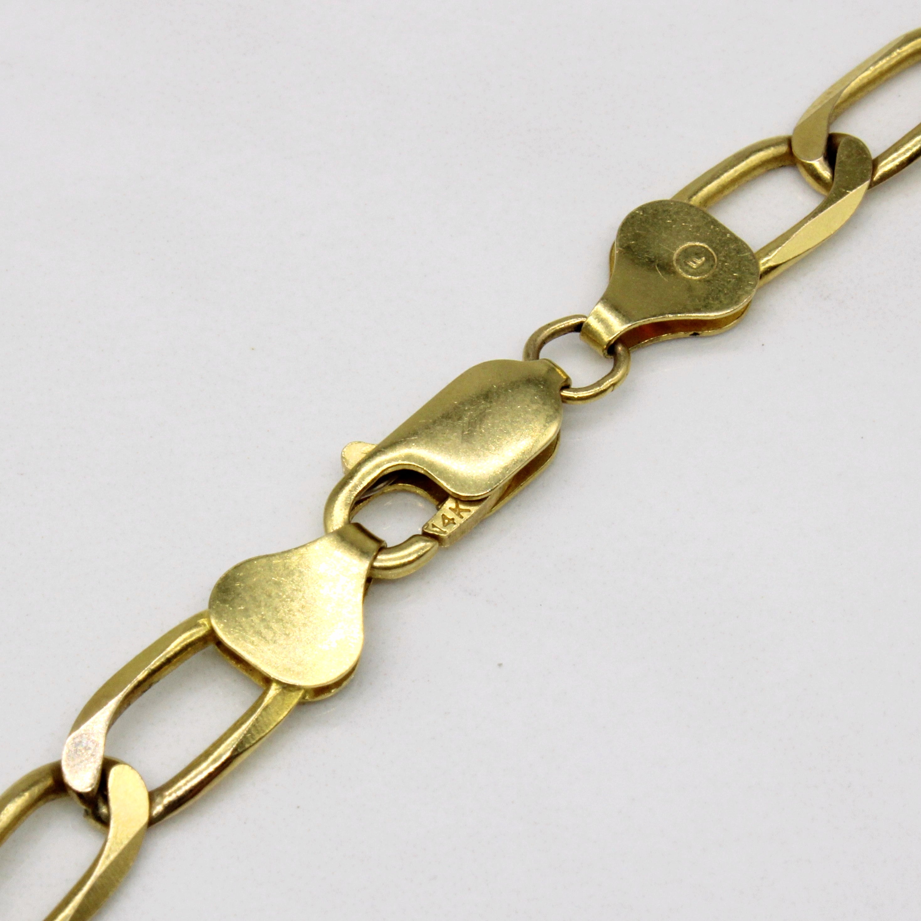 Bracelet en or jaune 14 carats | 9 pouces |