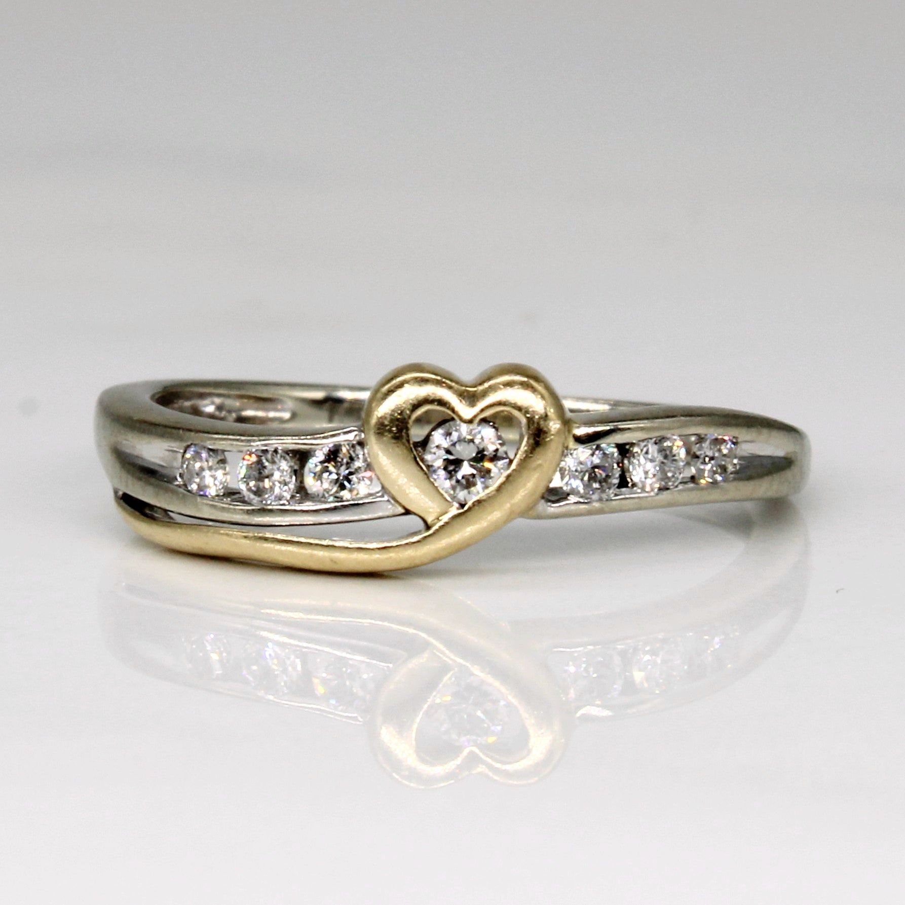 Diamond Heart Ring | 0.09ctw | SZ 5 |