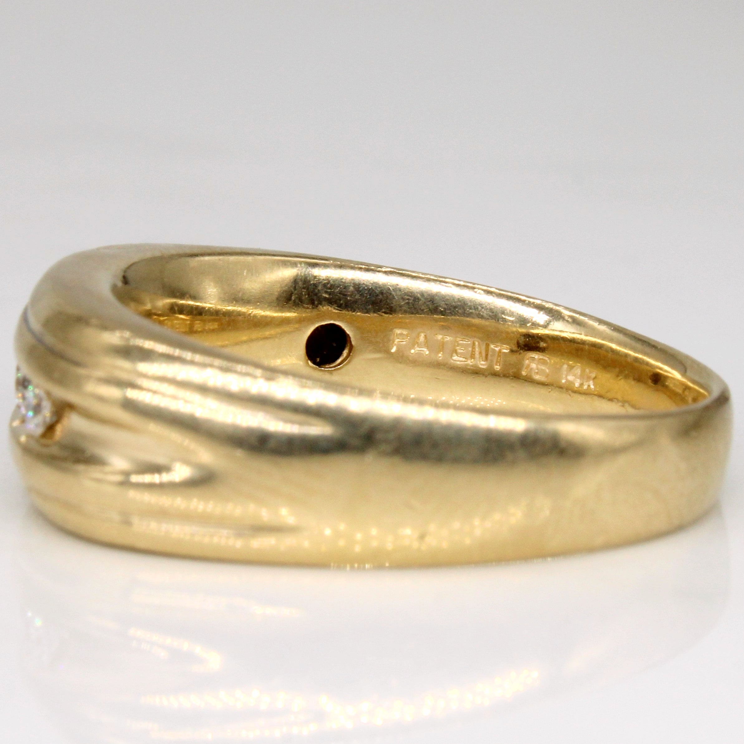 Channel Set Diamond 14k Ring | 0.18ctw | SZ 10.75 |