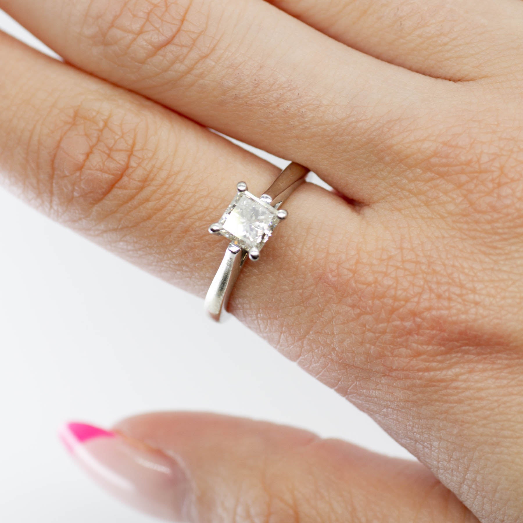 Princess Cut Diamond Engagement Ring | 1.00ct | SZ 7 |