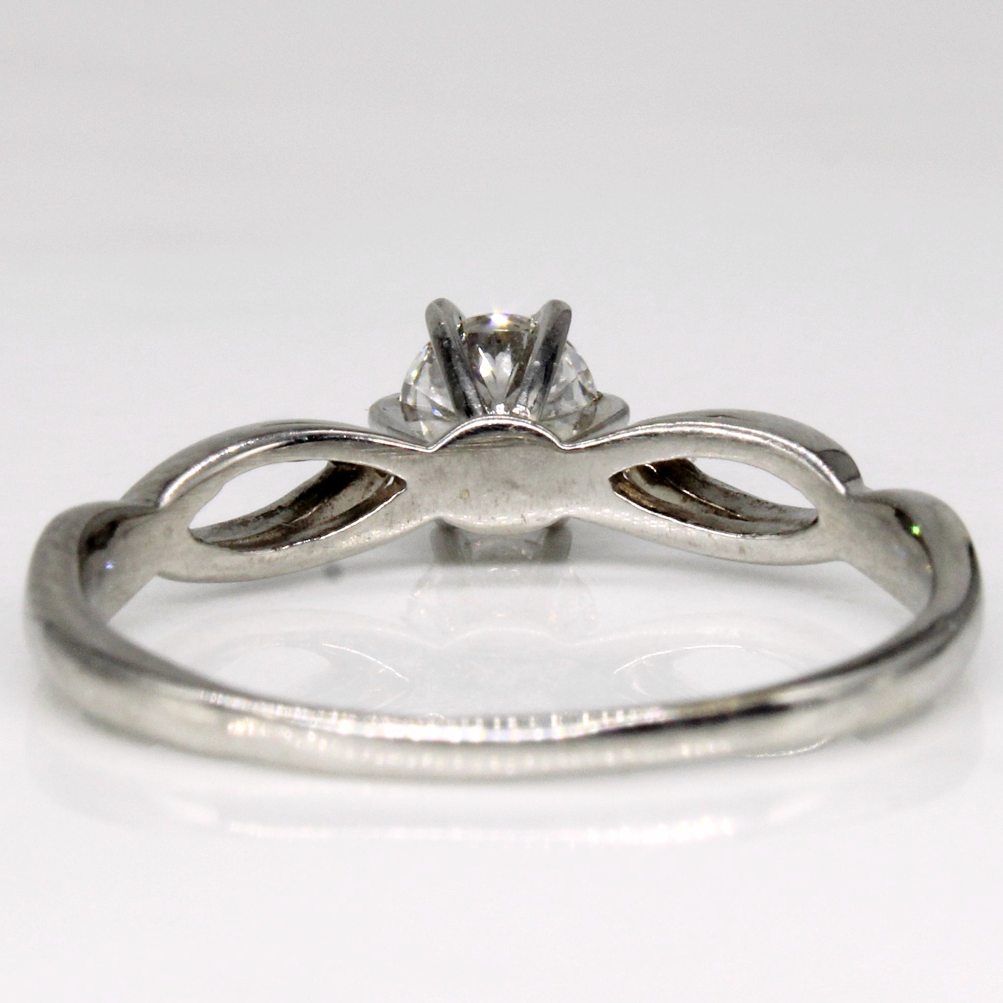 Cathederal Set Diamond Solitaire 14k Ring | 0.44ct | SZ 8.5 |