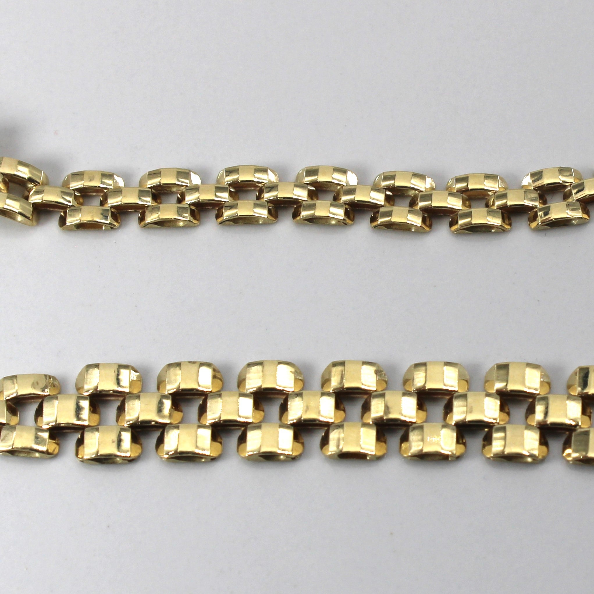 Yellow Gold Panther Chain | 17"|