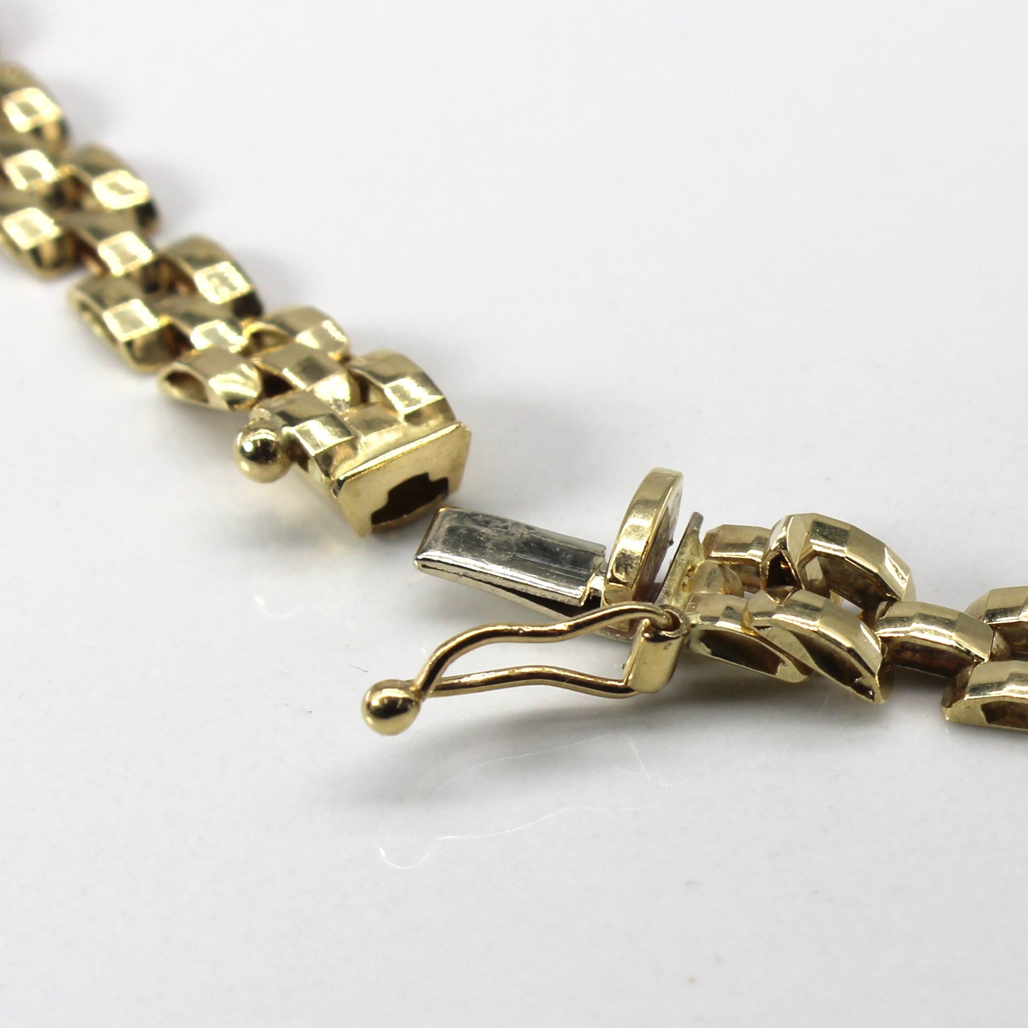 Yellow Gold Panther Chain | 17"|