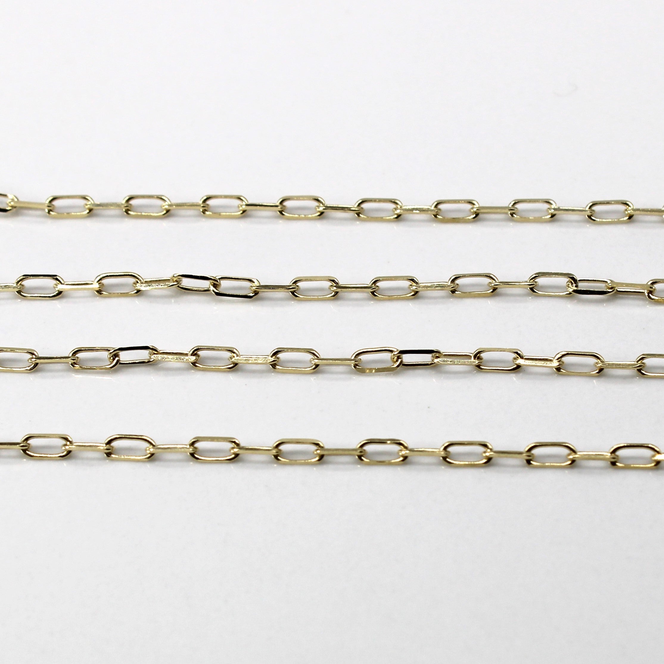 Yellow Gold Rolo Link Chain | 18"|