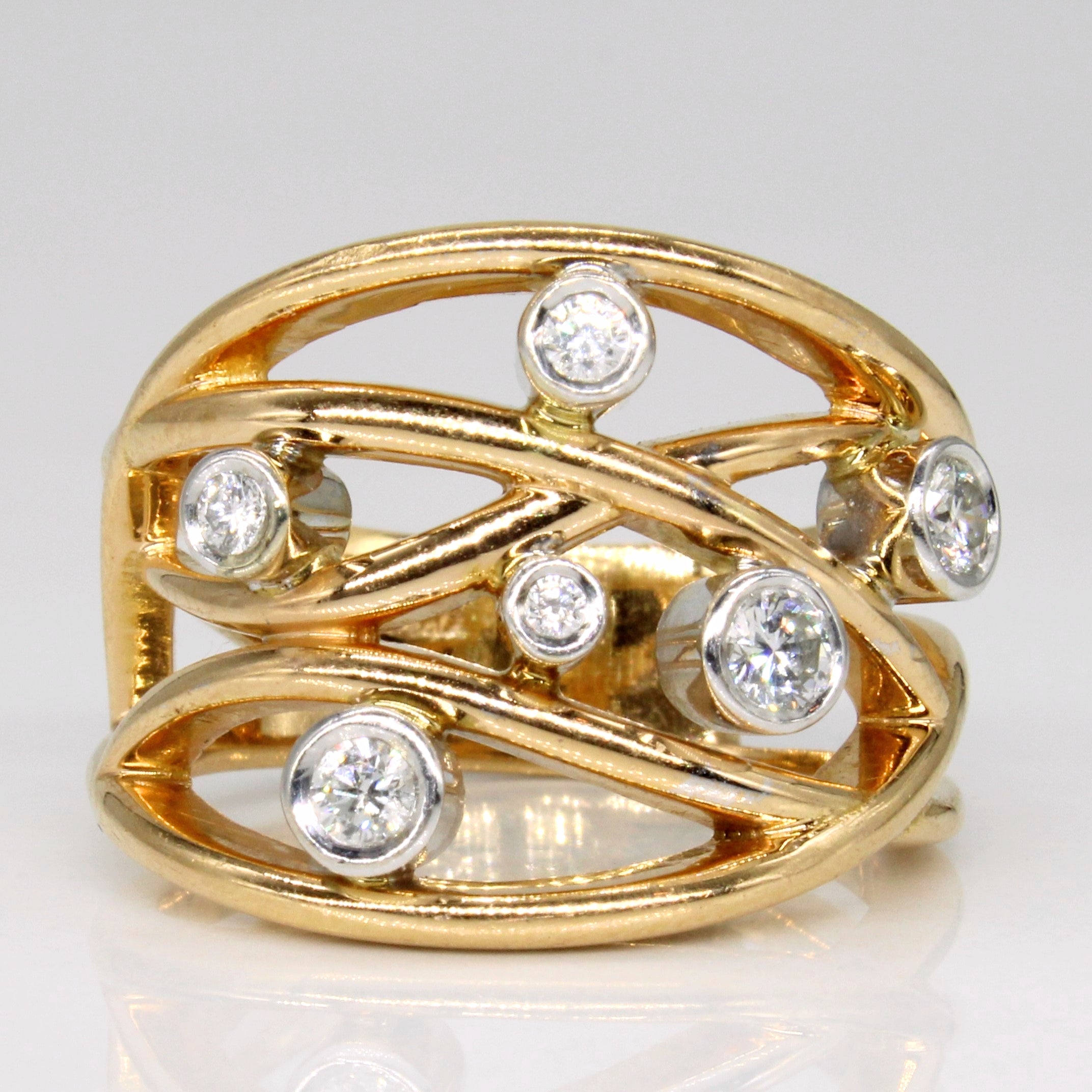 Diamond Cocktail Ring | 0.28ctw | SZ 6.5 |