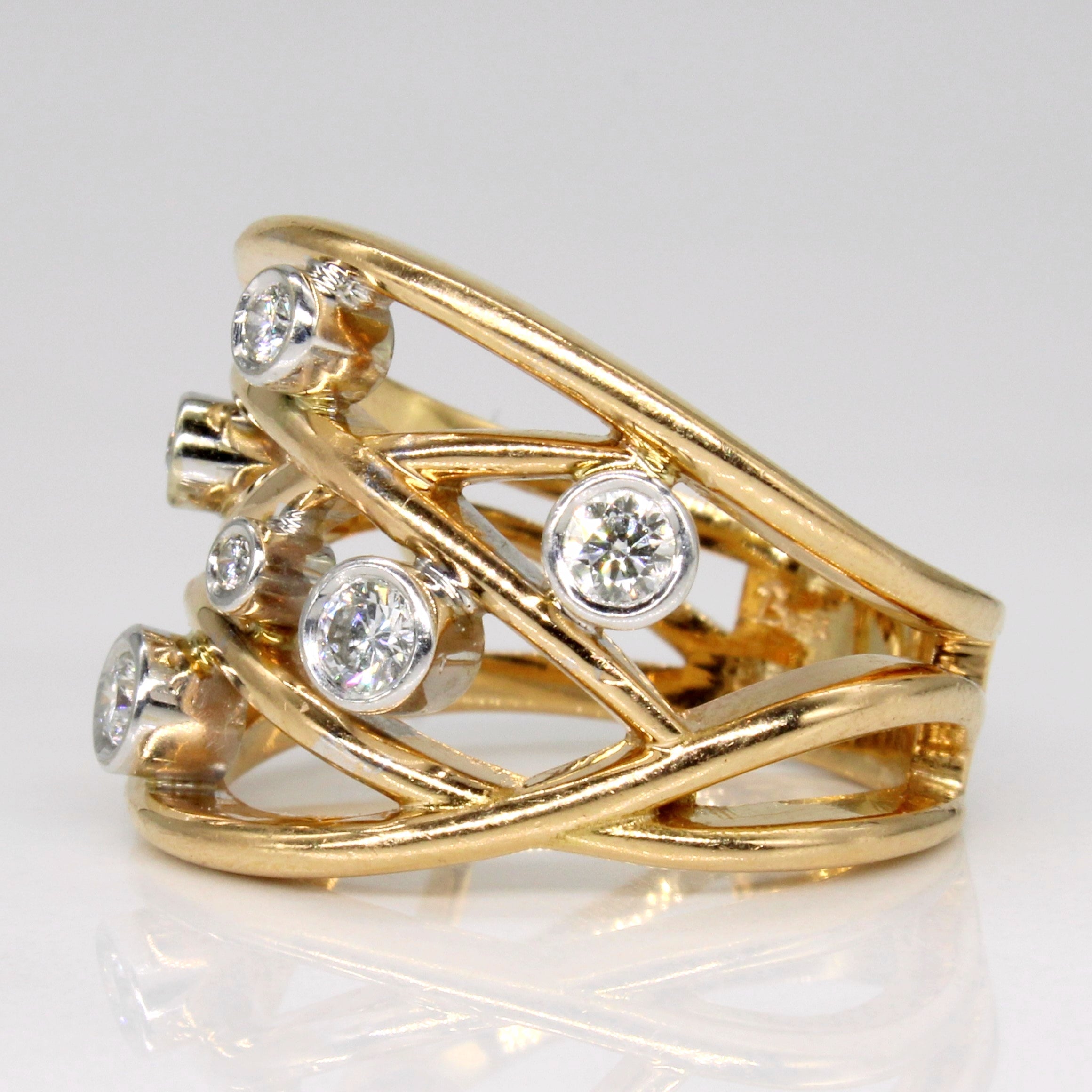 Diamond Cocktail Ring | 0.28ctw | SZ 6.5 |