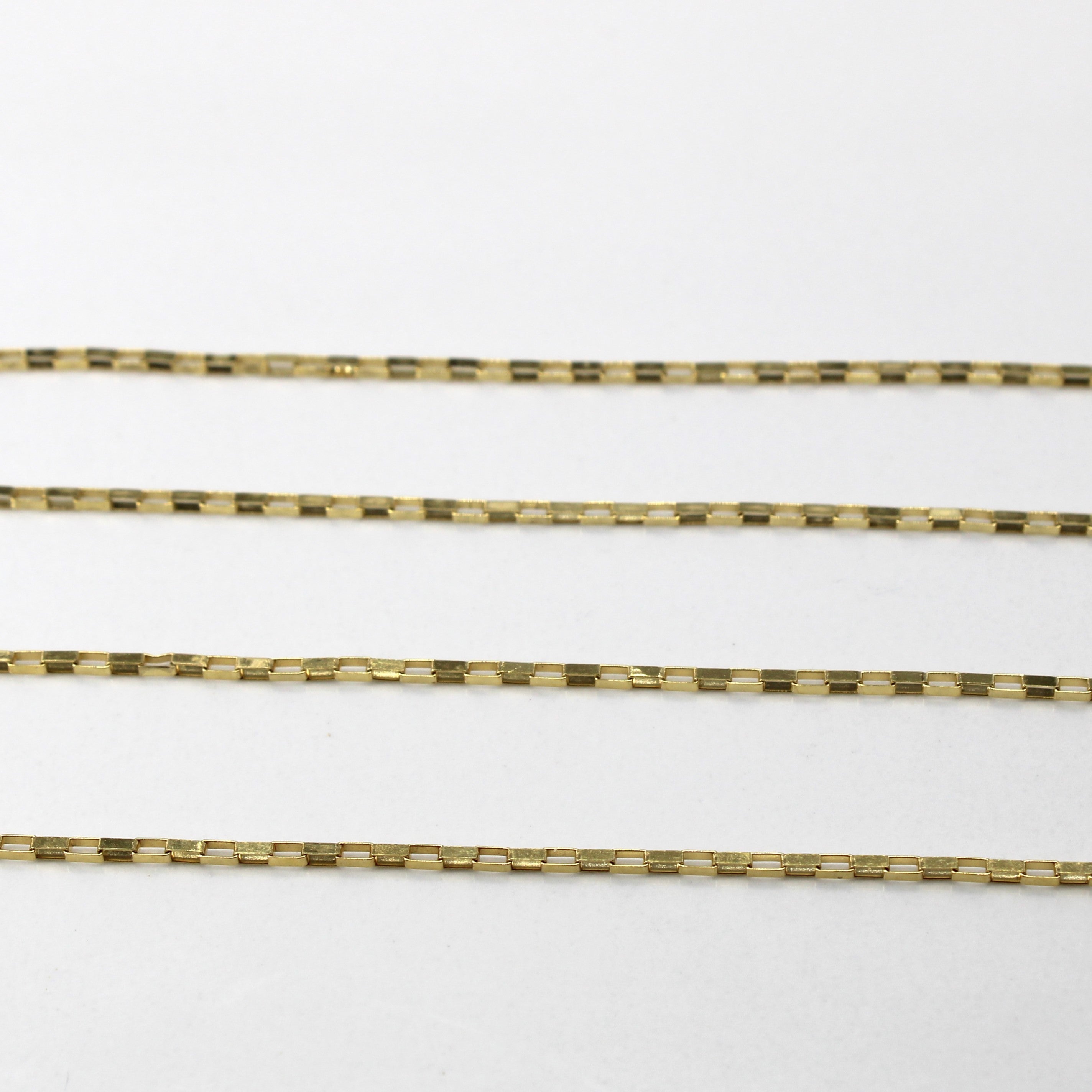 Yellow Gold Box Chain | 20"|