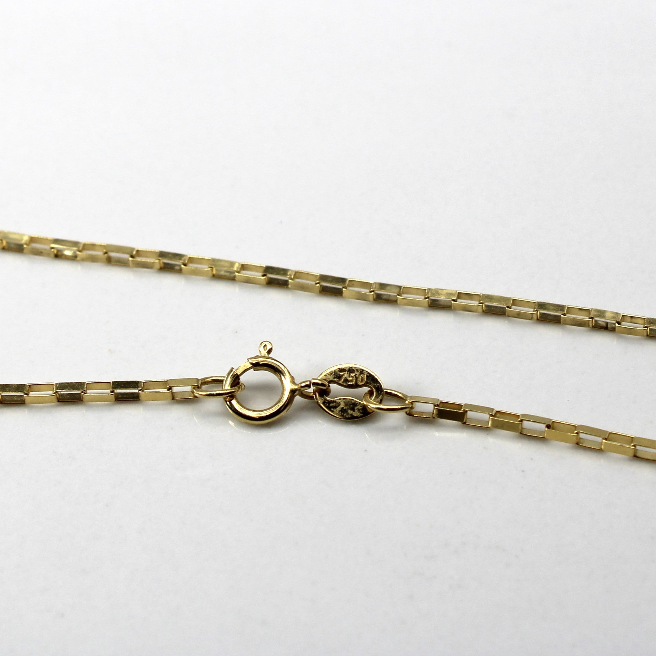 Yellow Gold Box Chain | 20"|