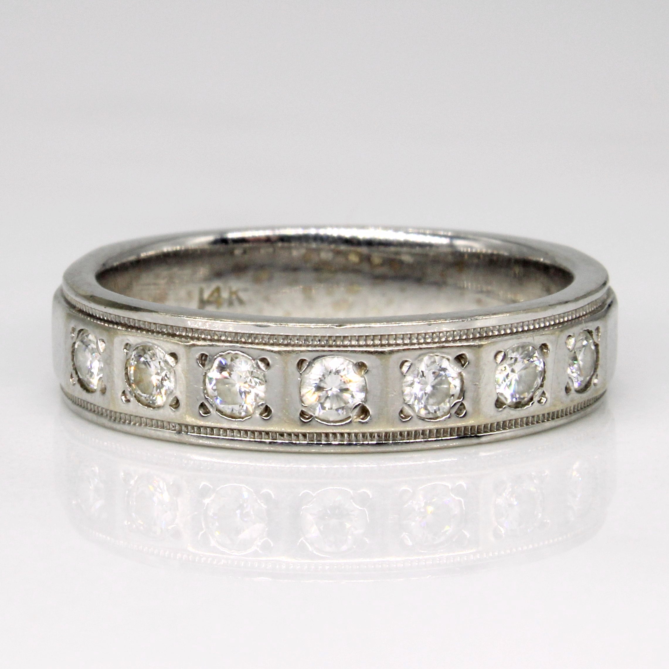 Flush Set Diamond Ring | 0.35ctw | SZ 8 |