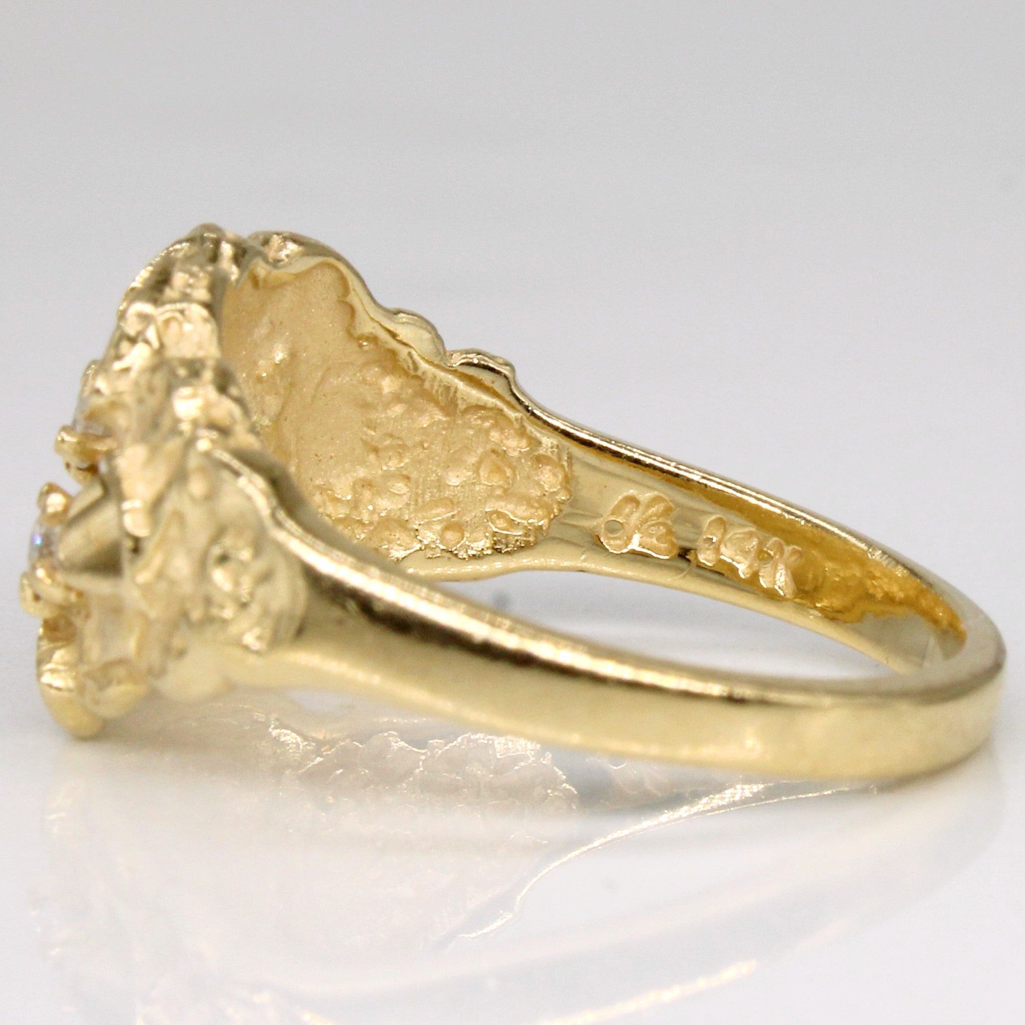 Diamond Nugget 14k Ring | 0.10ctw | SZ 6.75 |