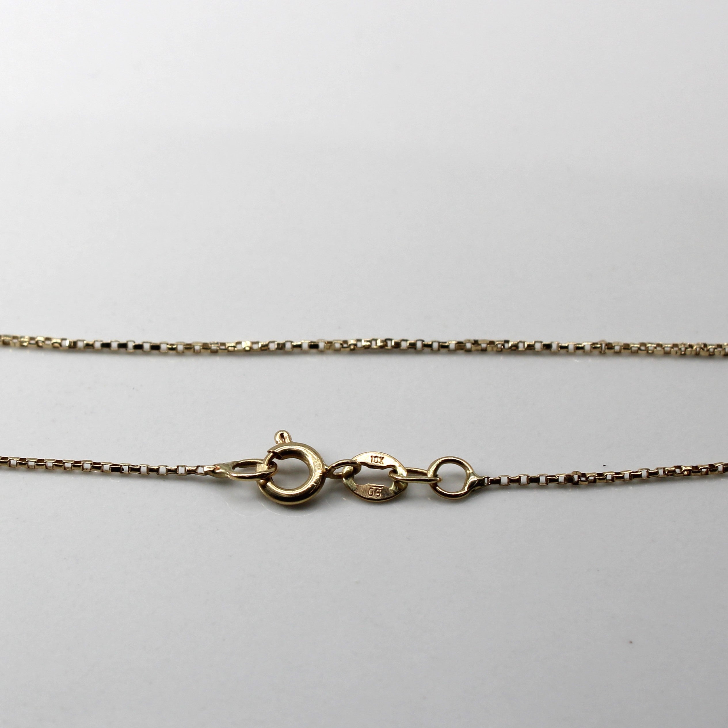 Yellow Gold Box Chain | 24"|