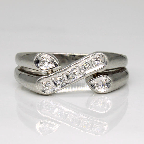 Platinum Pave Set Diamond Ring | 0.07ctw | SZ 5.75 |