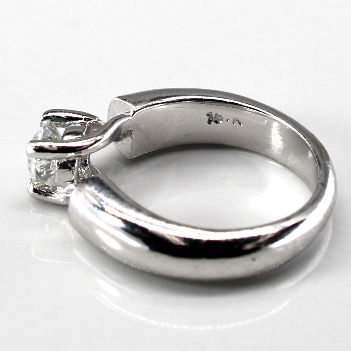 Solitaire Diamond White Gold Ring | 0.44ct | SZ 3.25 |
