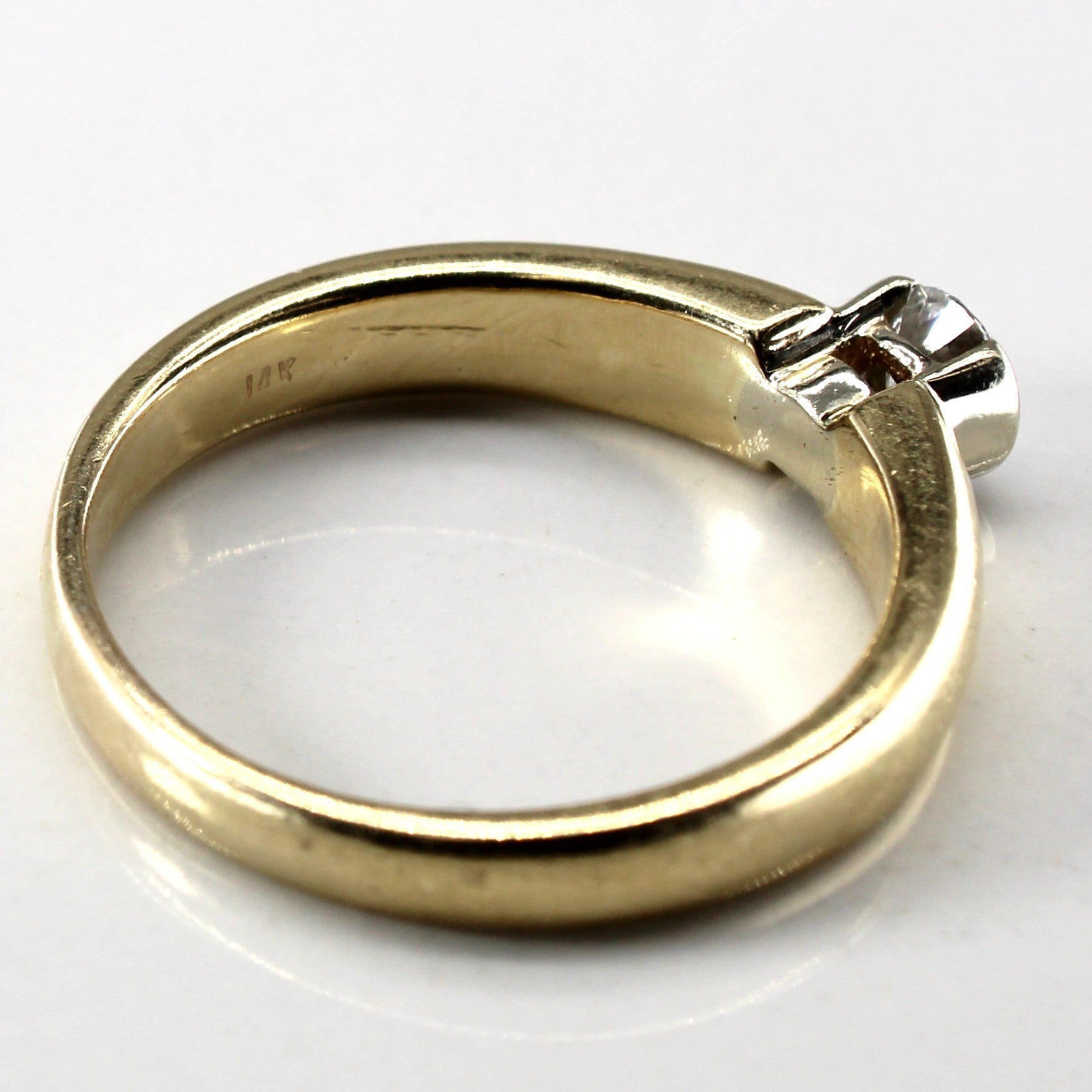 Semi Bezel Set Diamond Ring | 0.38ct | SZ 9.5 |