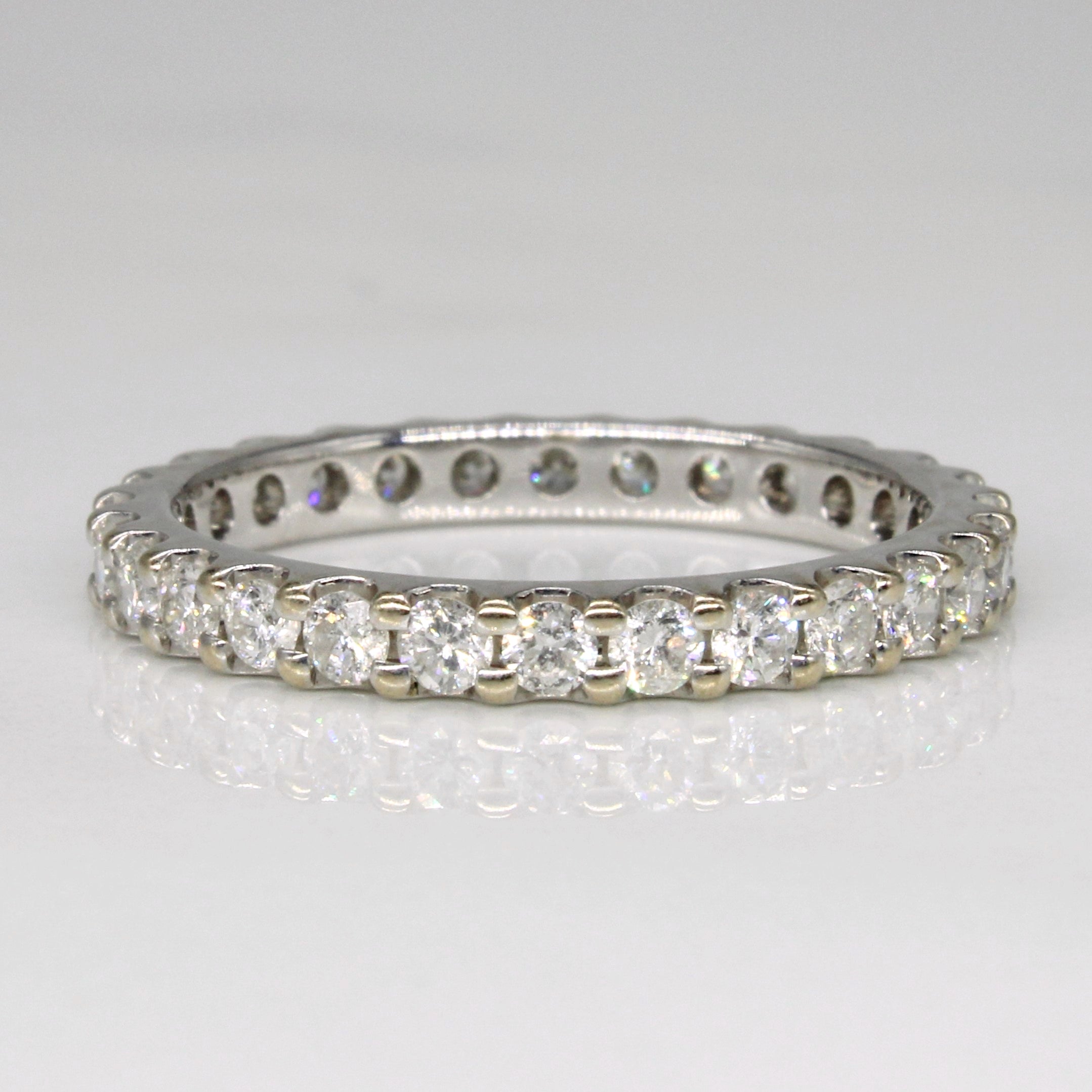 Bague d'éternité en diamants | 0,84 ct | Taille 7 |
