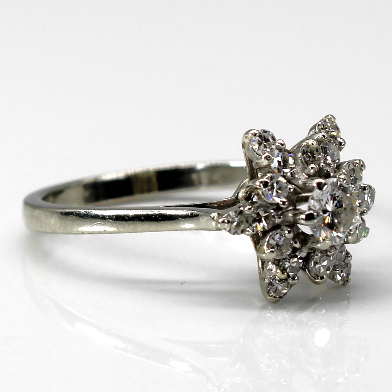 Cluster Set Diamond Cocktail Ring | 0.49ctw | SZ 6.5 |