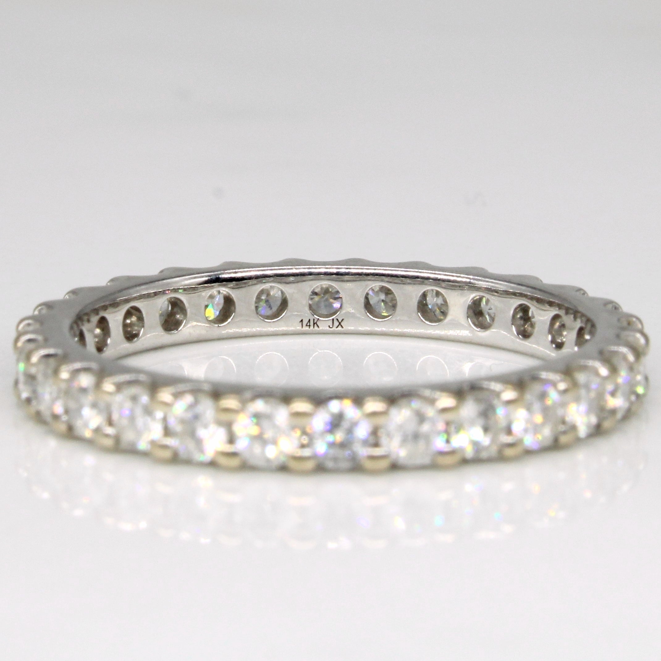 Bague d'éternité en diamants | 0,84 ct | Taille 7 |
