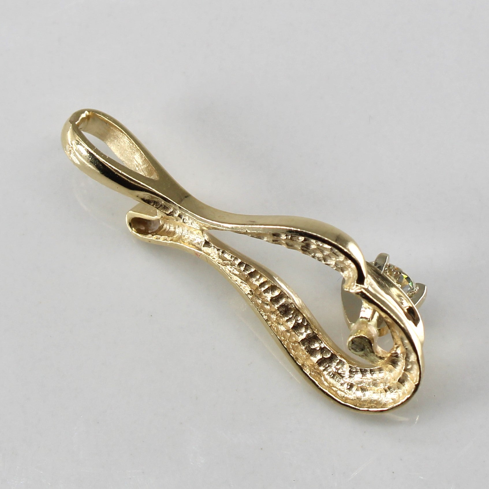 Diamond Drop Gold Pendant | 0.48ct |