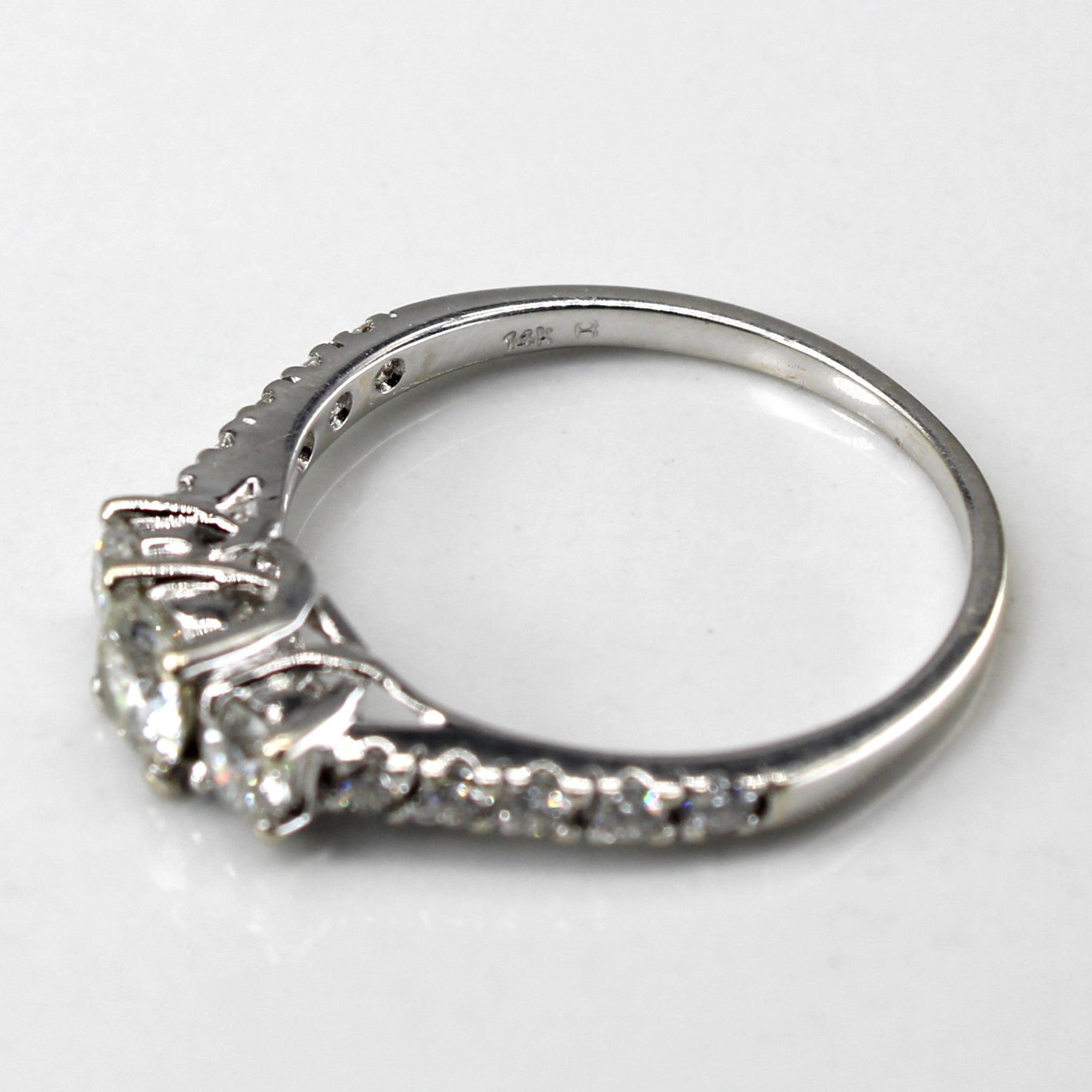 Three Stone Diamond Ring | 0.66ctw | SZ 6.5 |