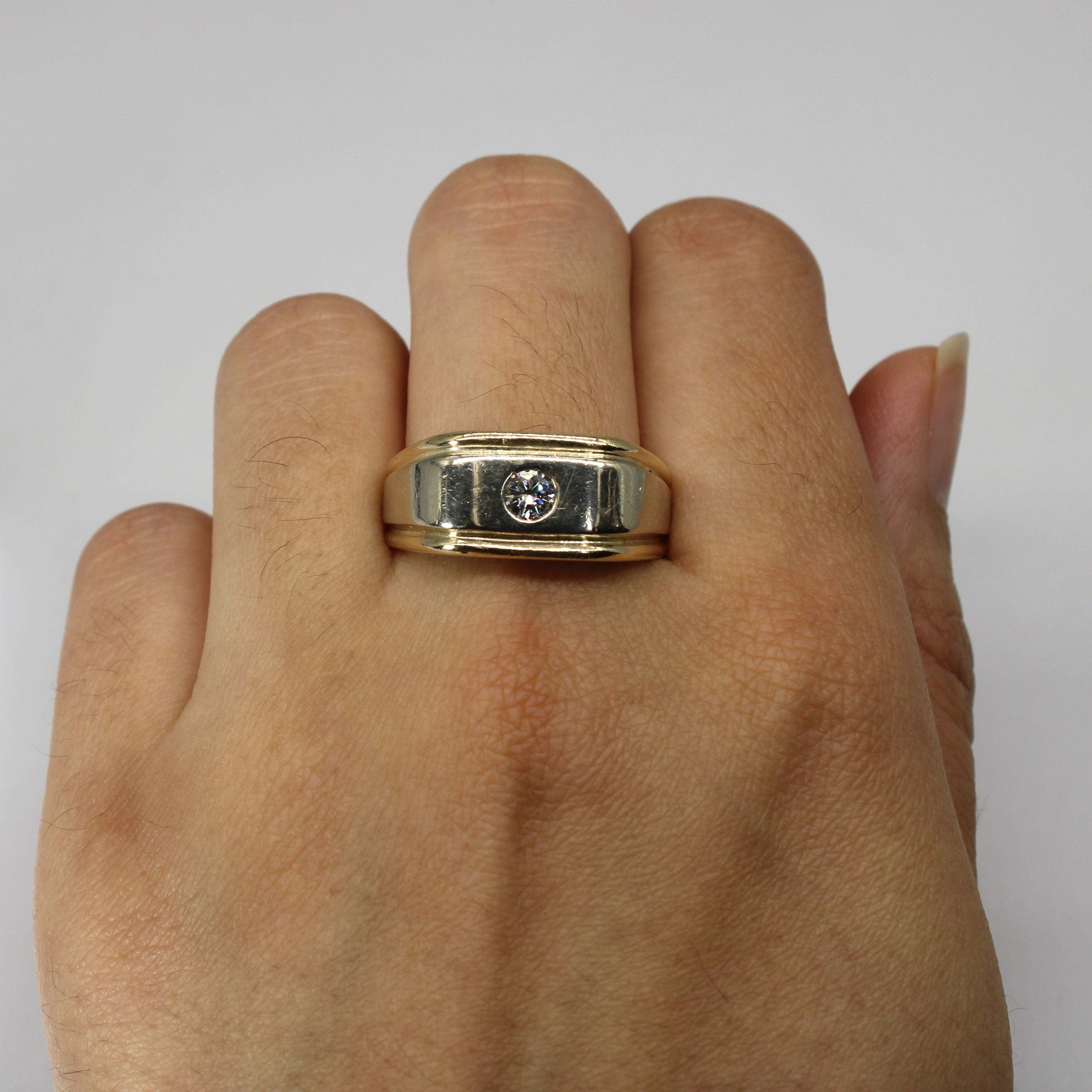 Flush Set Diamond Ring | 0.25ct | SZ 11 |