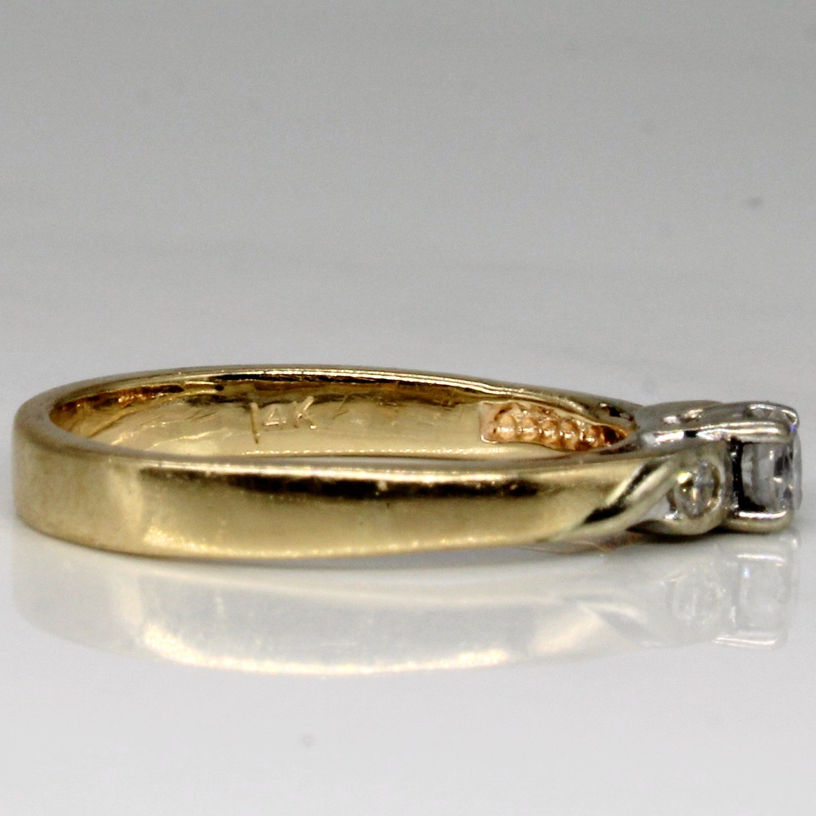 Diamond Three Stone Ring | 0.19ctw | SZ 6.5 |