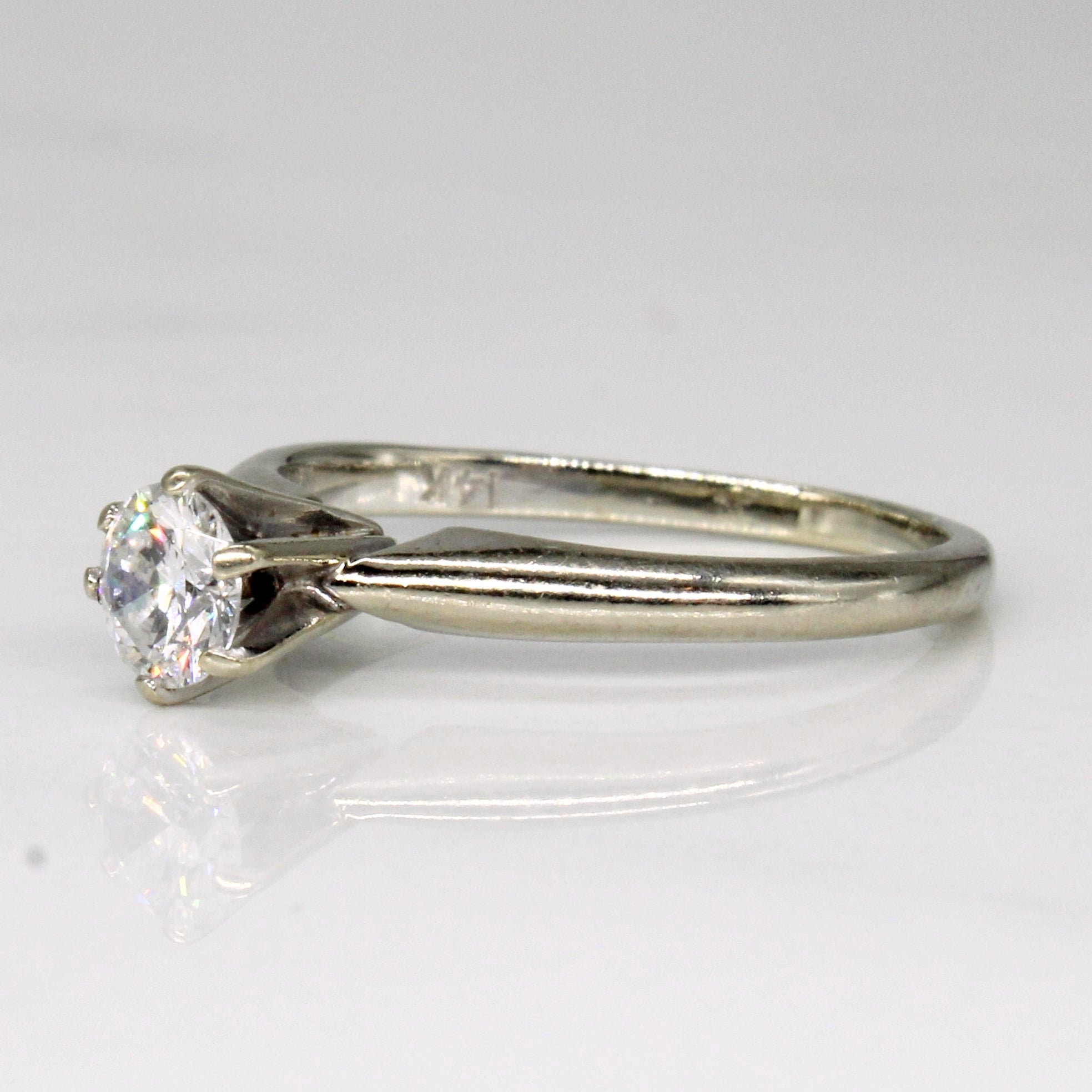 Cathedral Set Diamond 14k Ring | 0.29ct | SZ 3.75 |