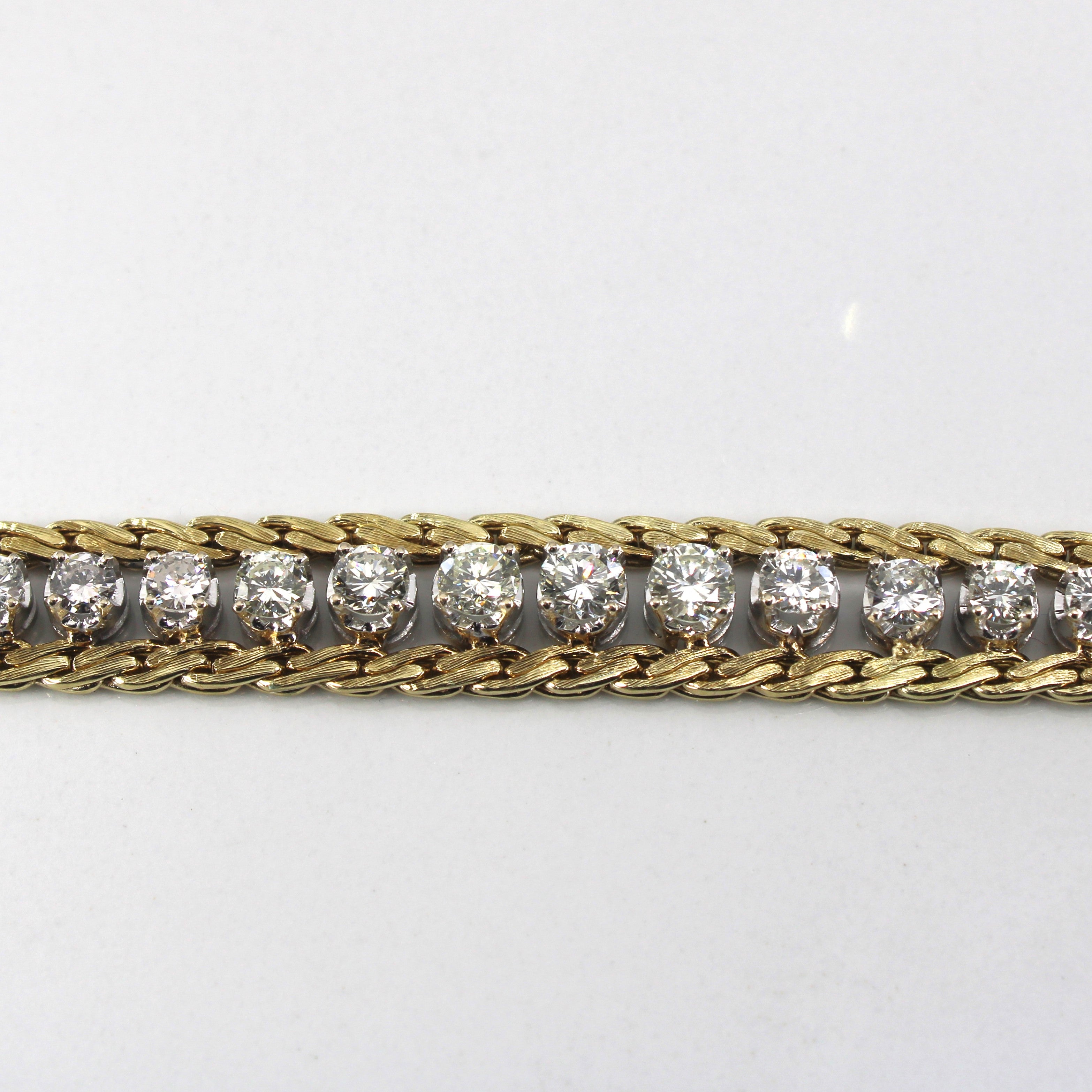 Pave Diamond Chain Bracelet |3.03ctw | 7"|