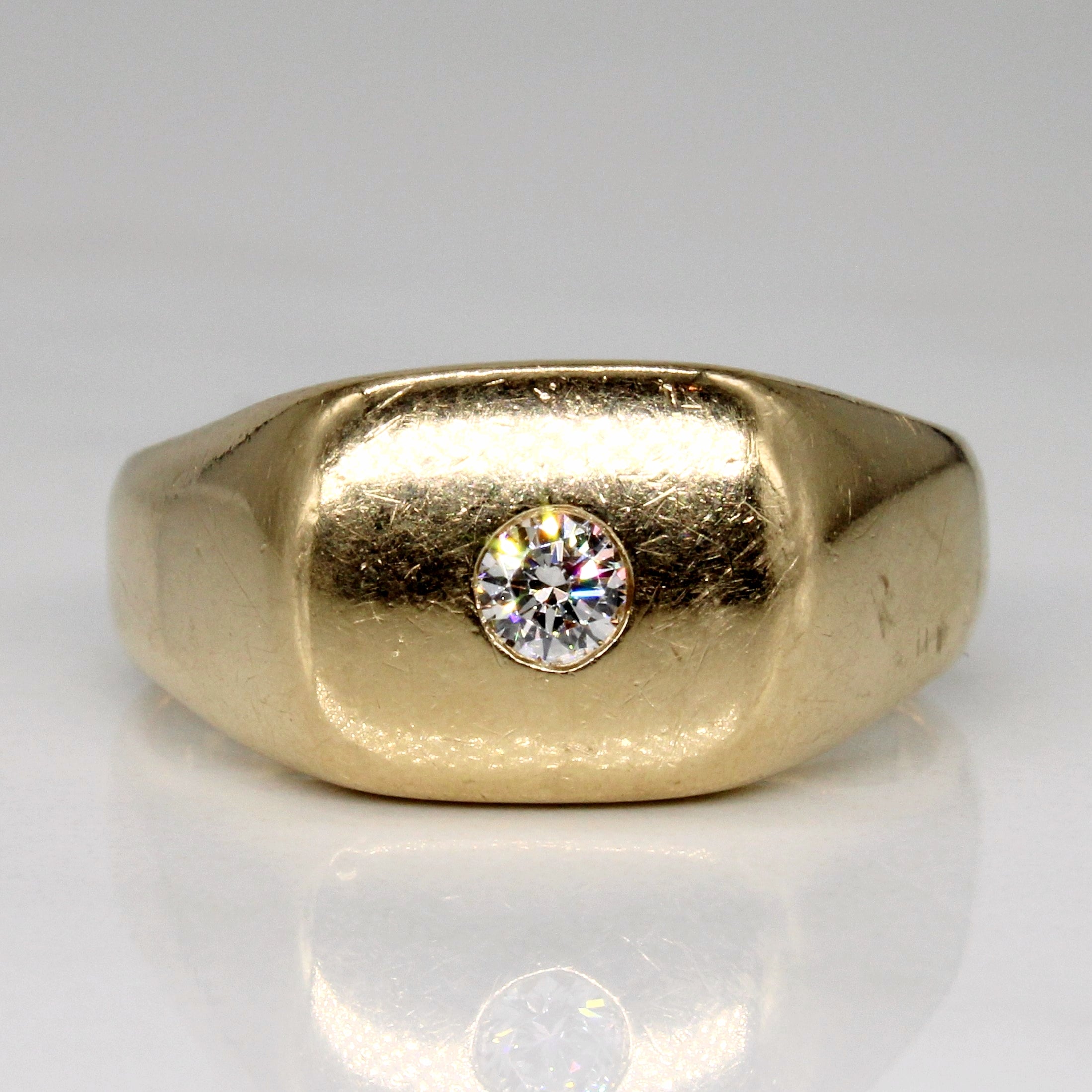 Flush Set Diamond Ring | 0.14ct | SZ 8.75 |