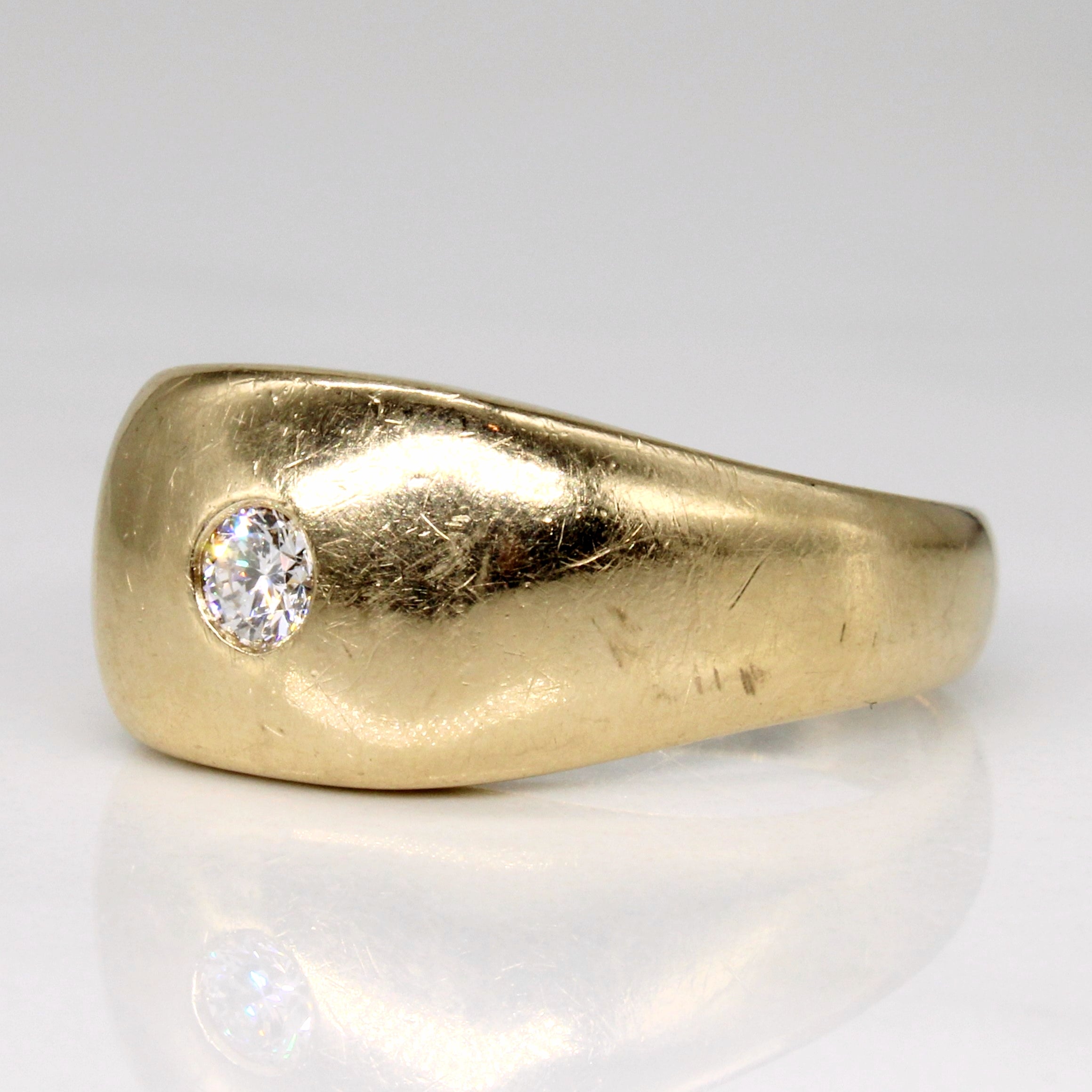 Flush Set Diamond Ring | 0.14ct | SZ 8.75 |