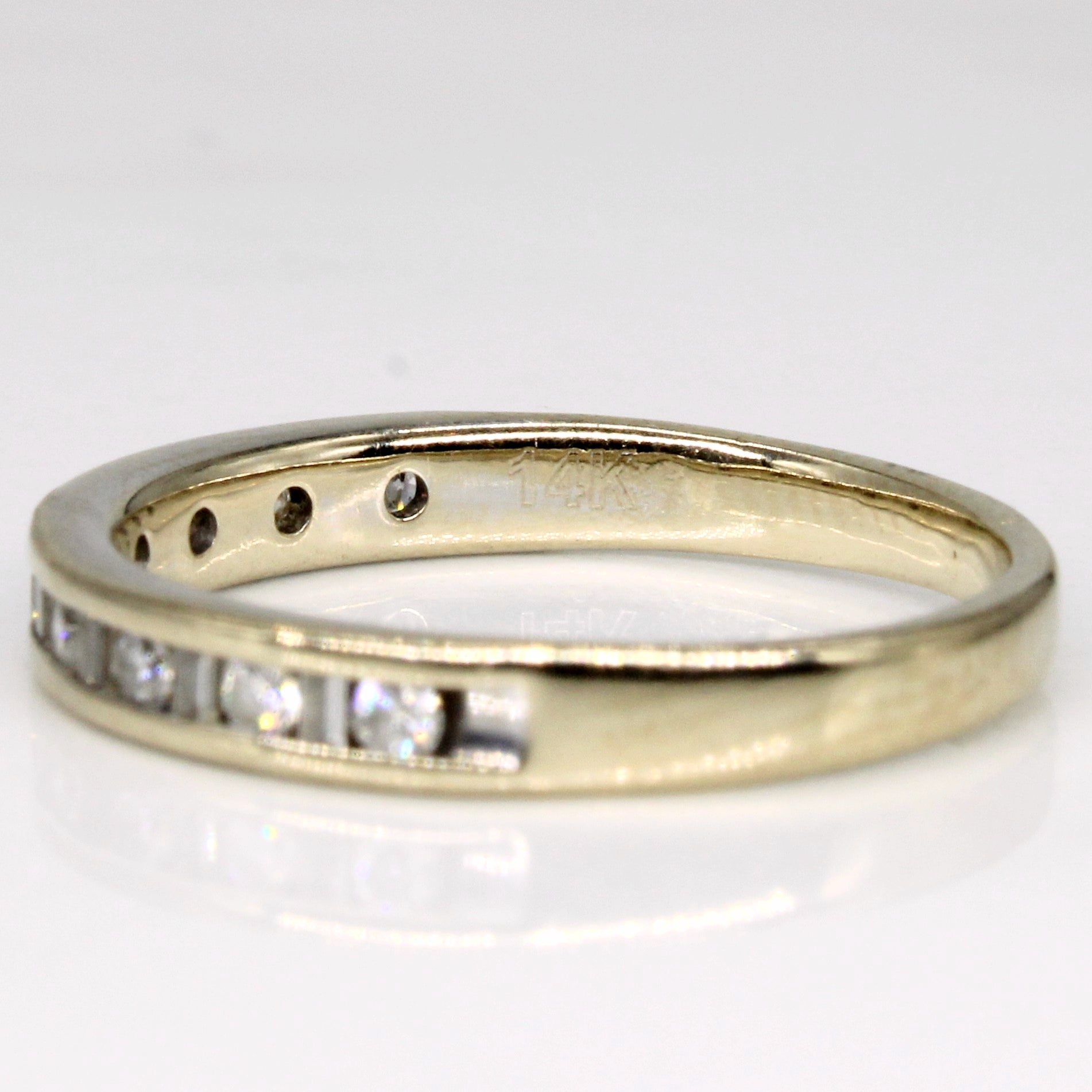 Bague sertie de diamants en canal | 0,26 ct | Taille 6 |