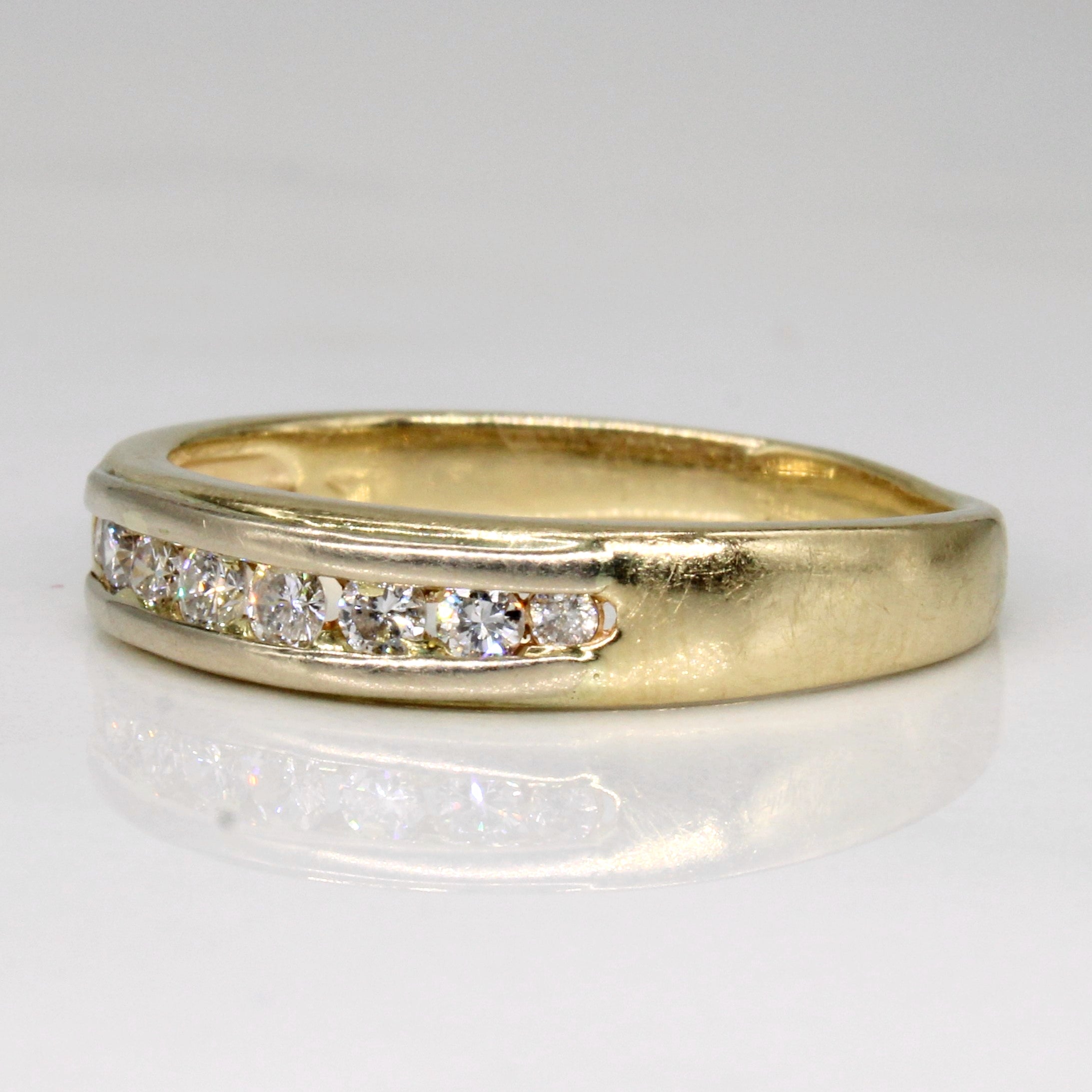 Channel Set Diamond 14k Ring | 0.25ctw | SZ 9.25 |