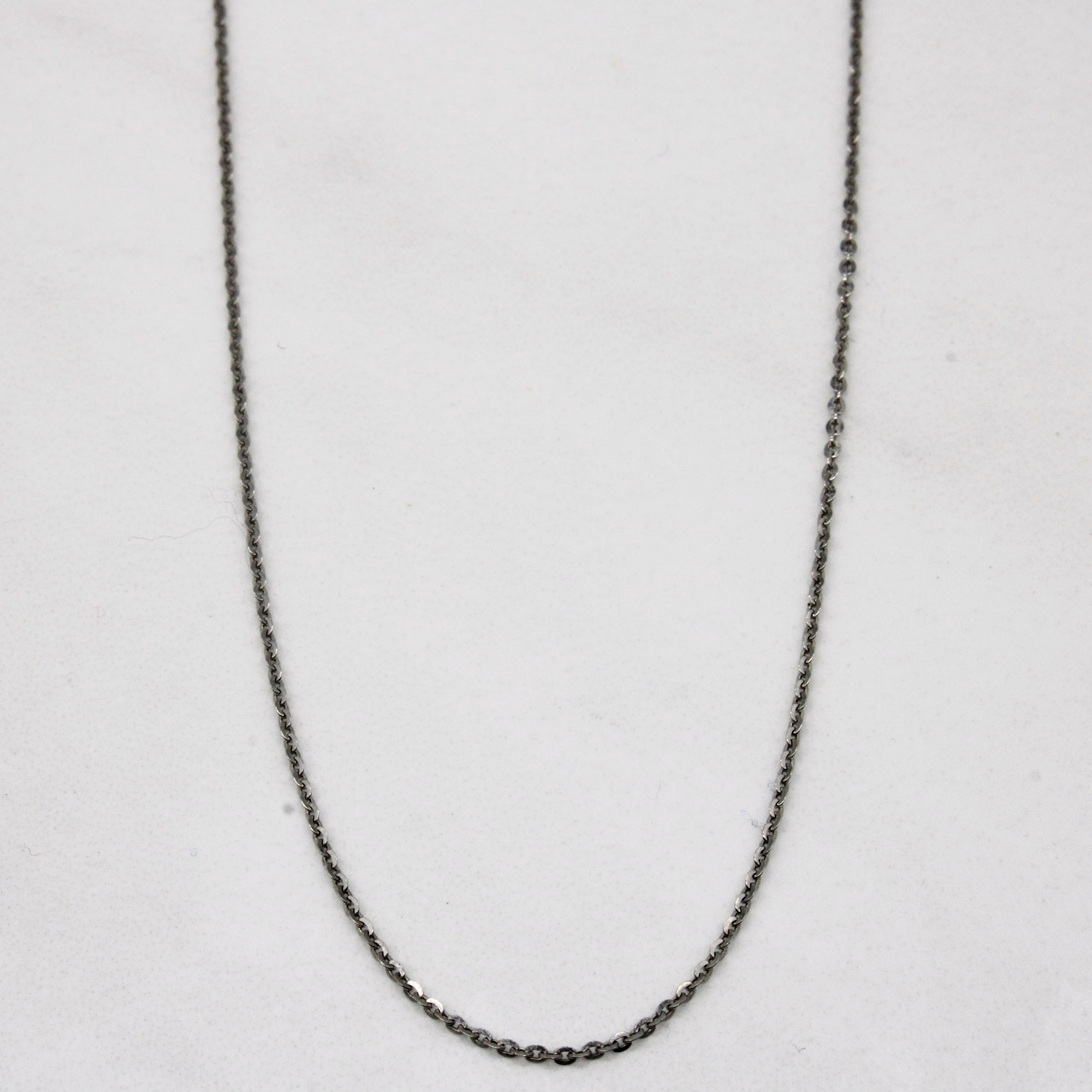 Platinum Cable Chain | 0.55mm | 18" |