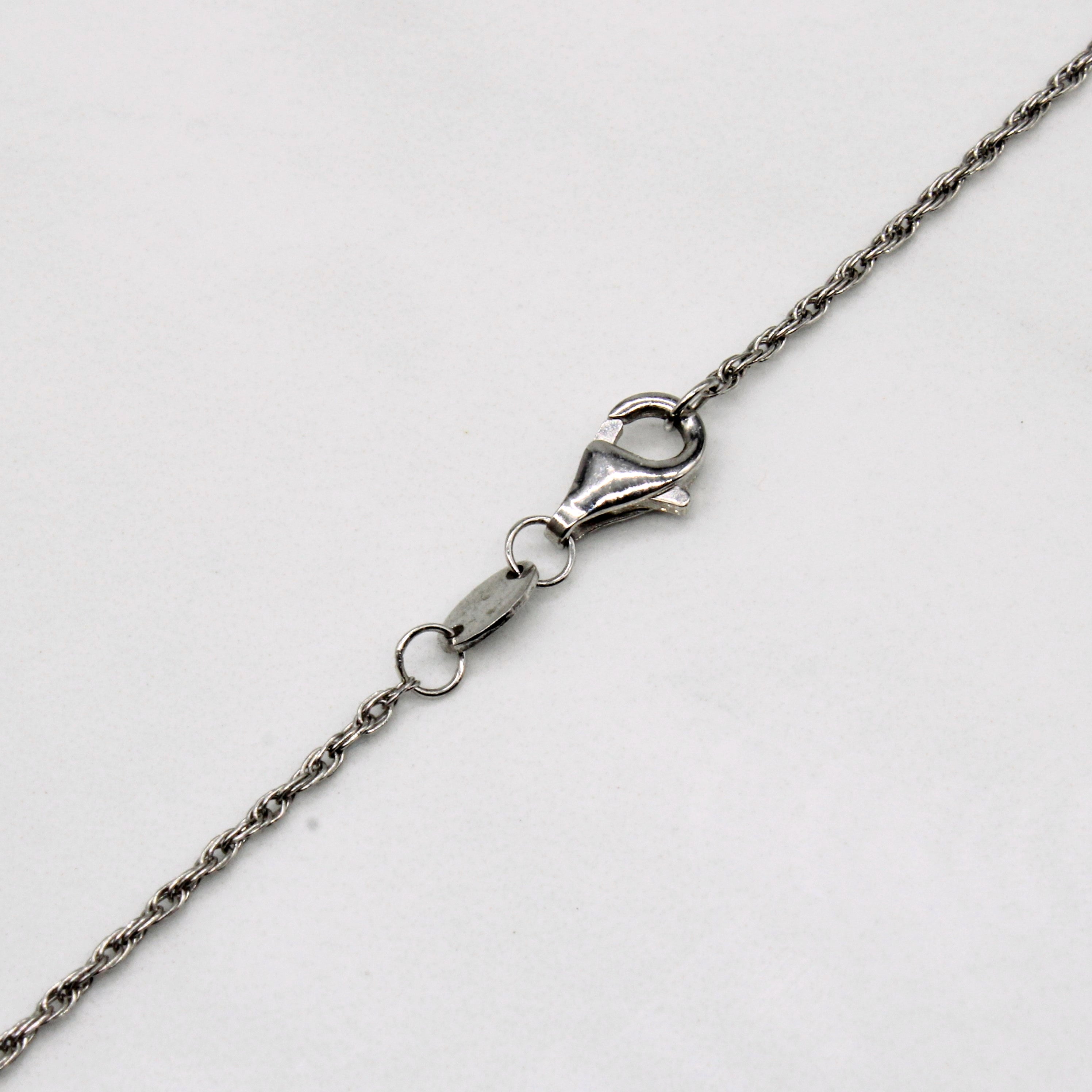 Platinum Rope Chain | 1.10mm | 24" |