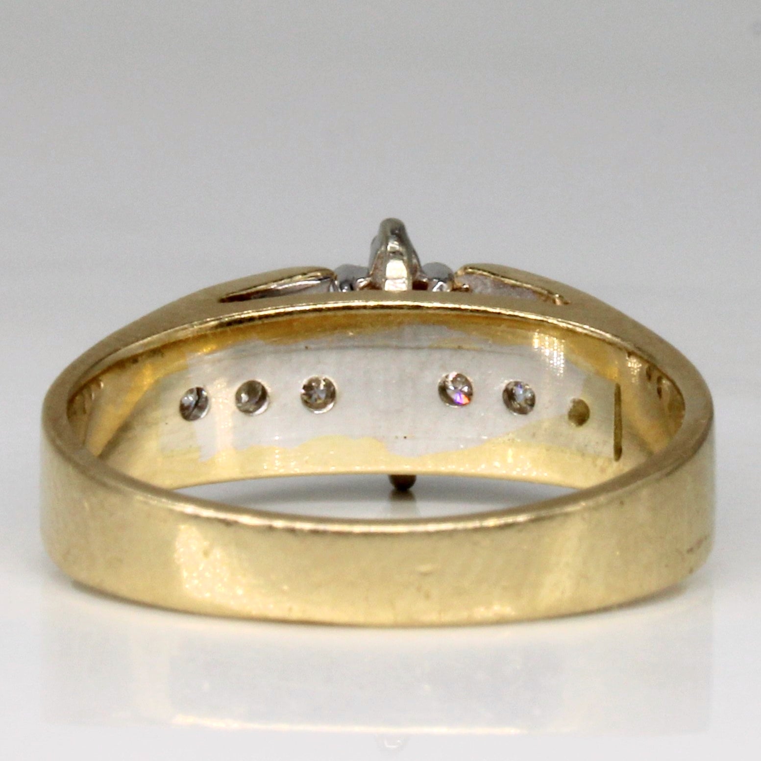 Bague sertie de diamants | 0,16 ct | Taille 6,5 |