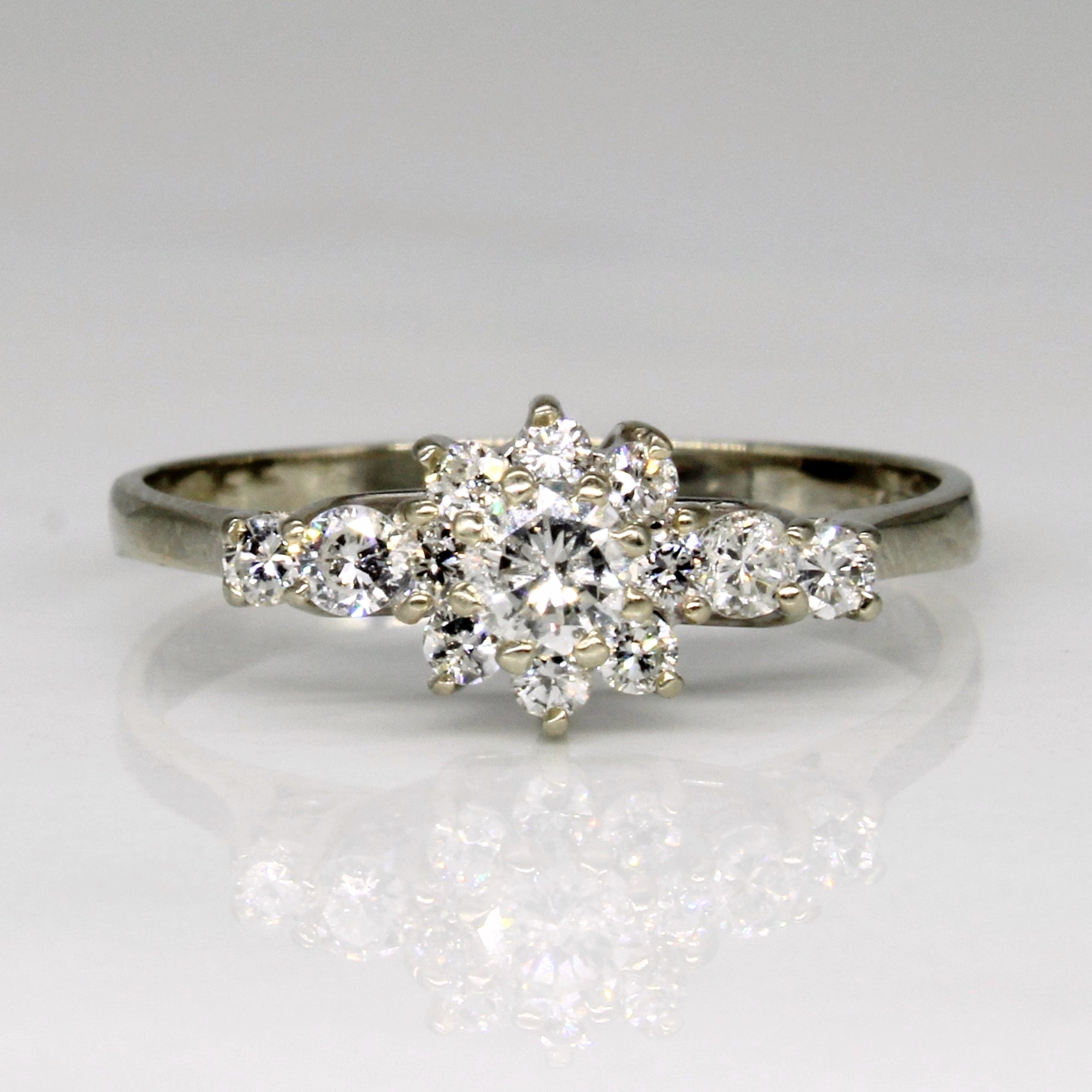 High Set Diamond Engagement Ring | 0.47ctw | SZ 7.25 |