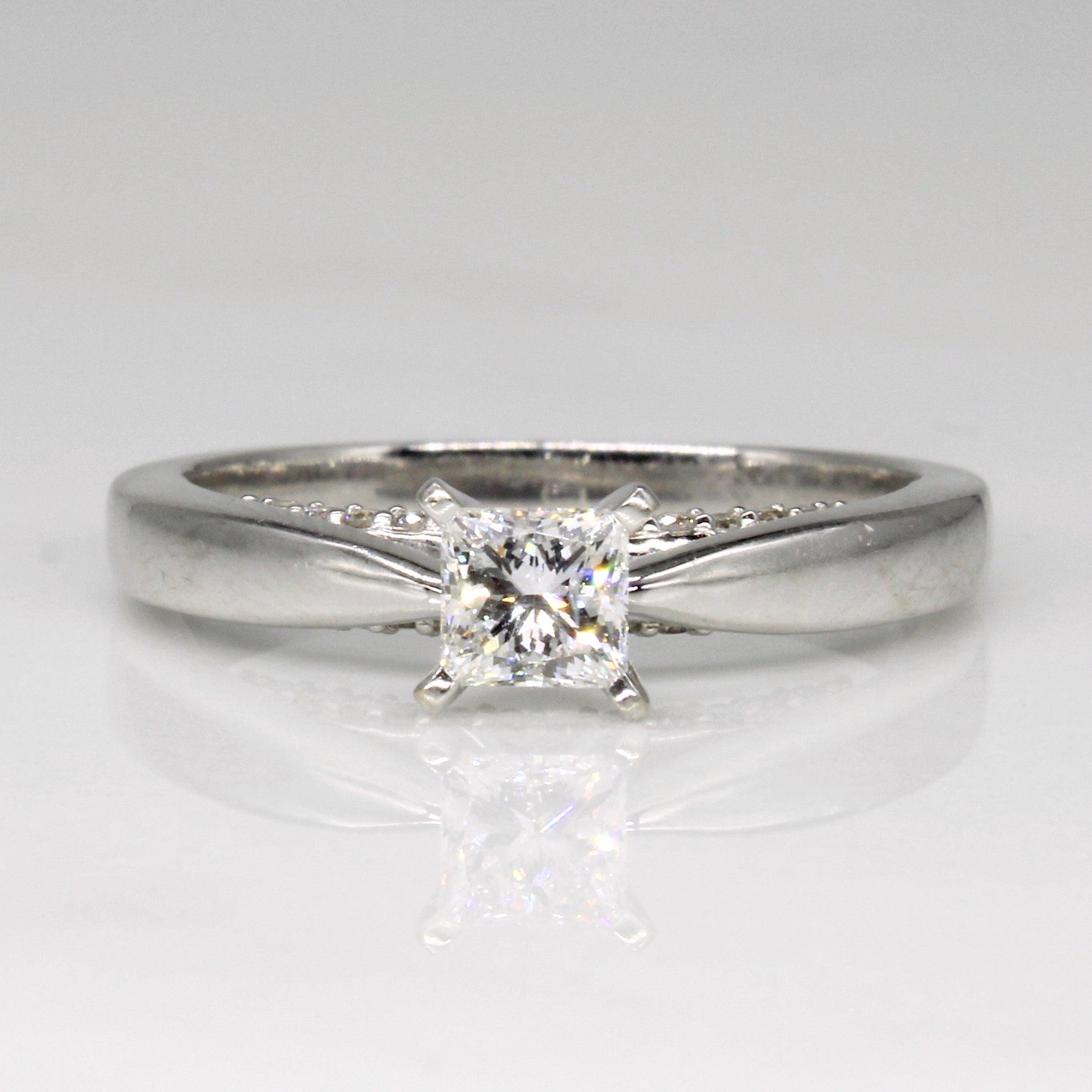 Princess Cut Diamond Engagement Ring | 0.47ctw | SZ 7 |